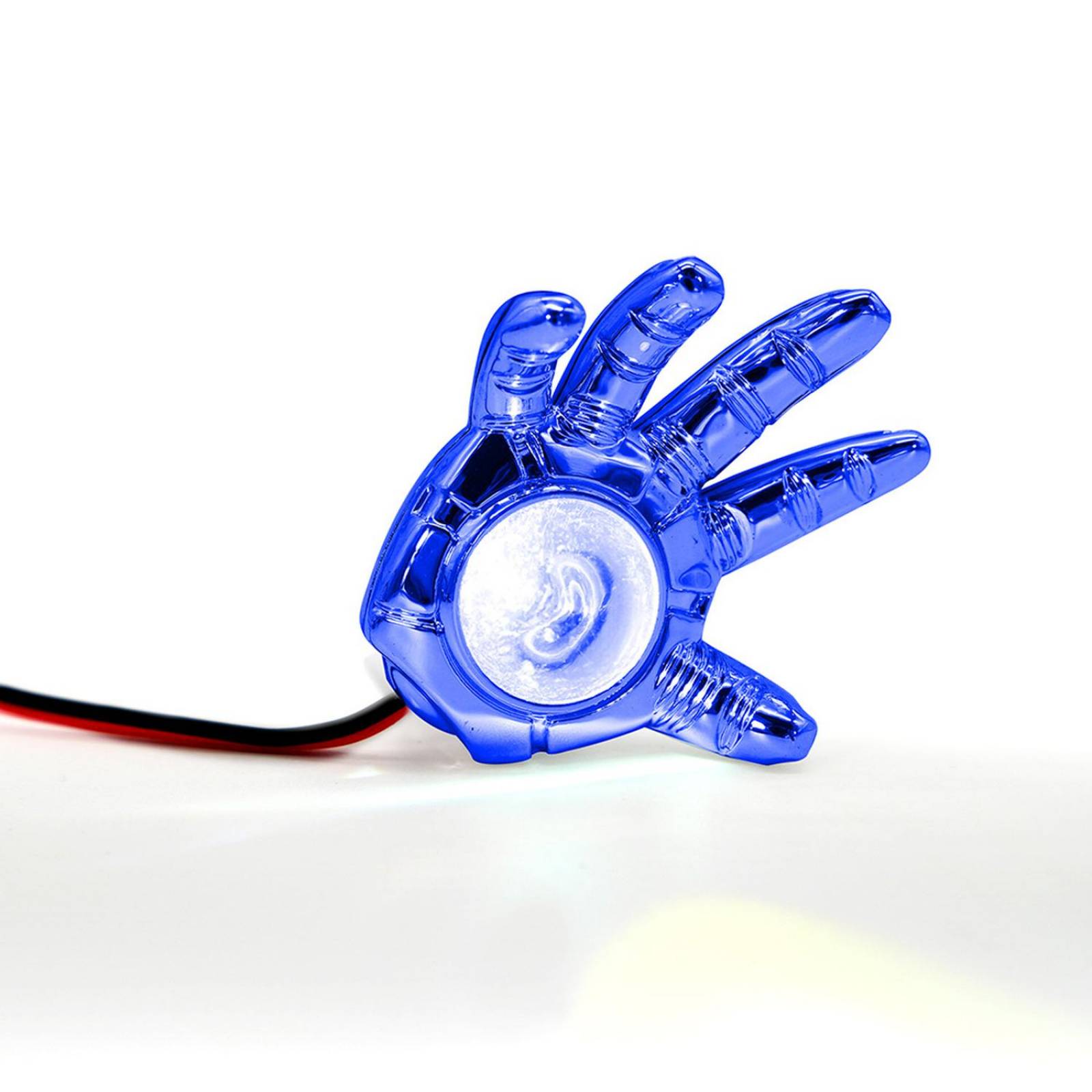 Faro Para Moto Rasen Auxiliar Led Decorativo En Forma De Mano Con Luz Fija En Color Azul      Universal