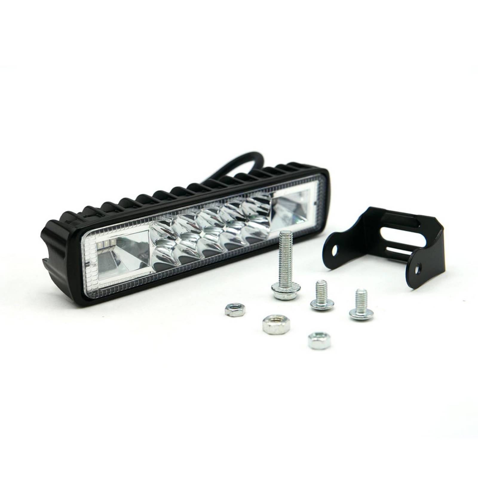 Barra Para Moto Rasen 10 Led Blanca 2 Celdas Con Estrobo            