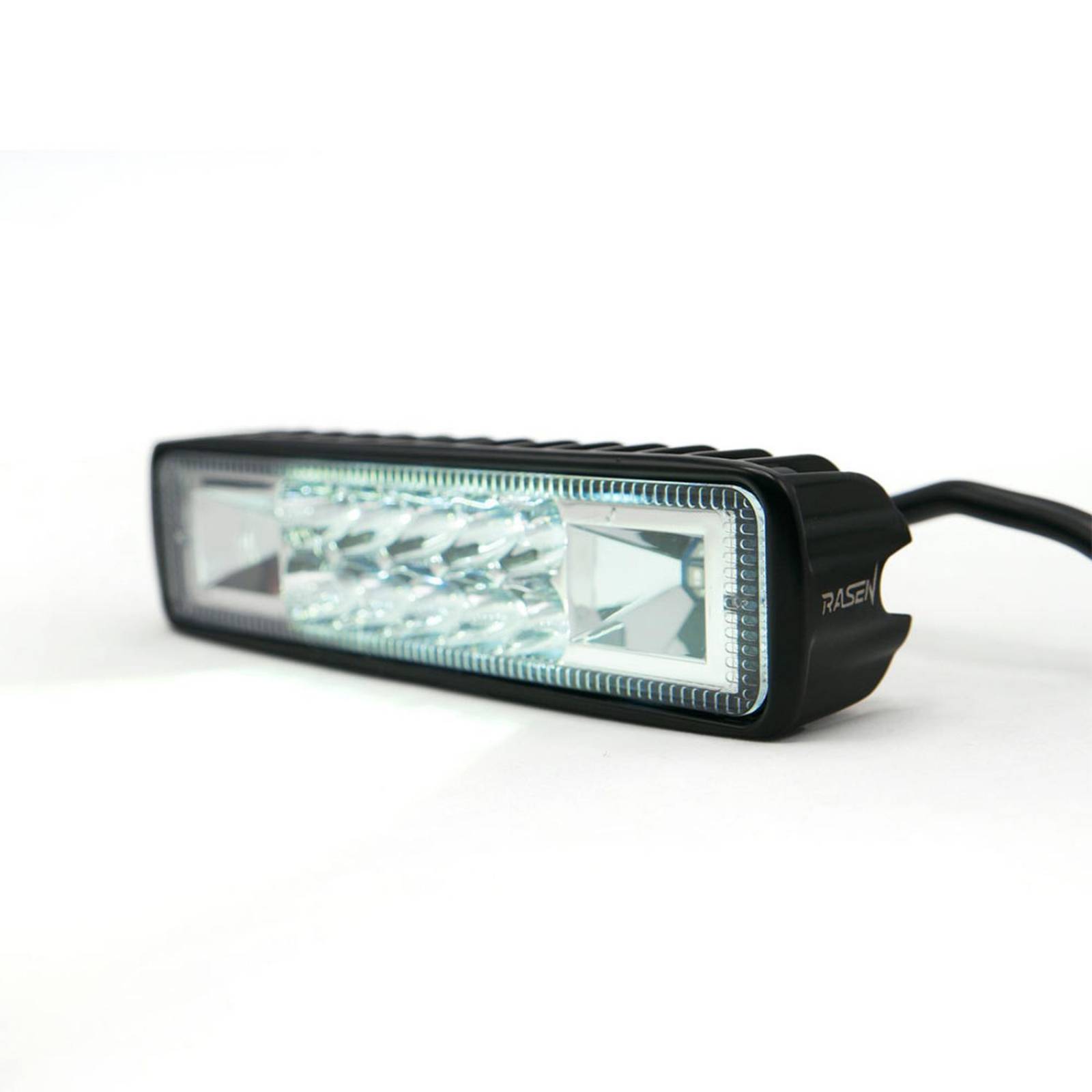 Barra Para Moto Rasen 10 Led Blanca 2 Celdas Con Estrobo            