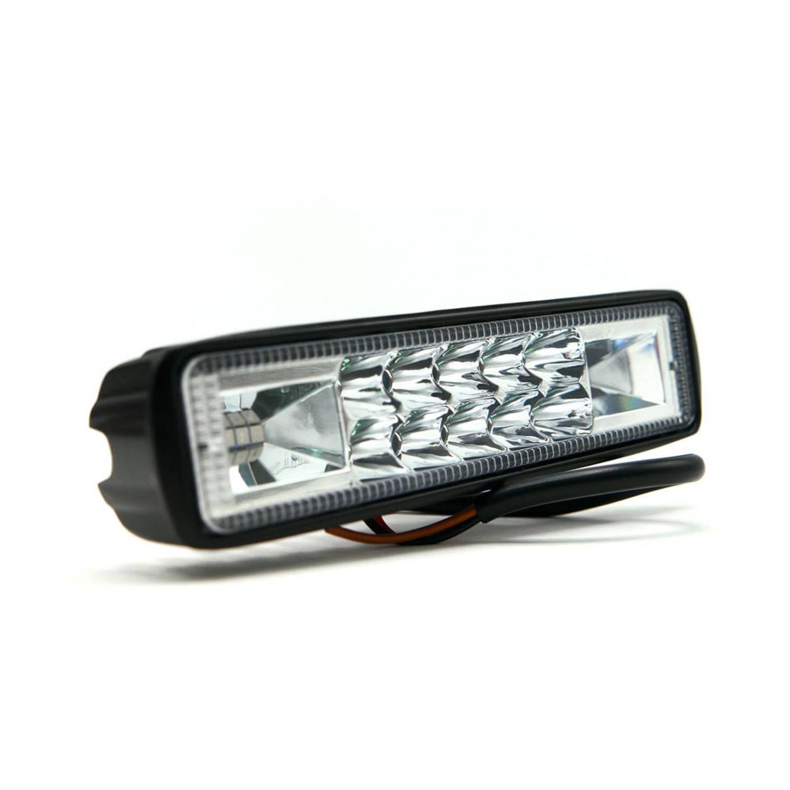 Barra Para Moto Rasen 10 Led Blanca 2 Celdas Con Estrobo            