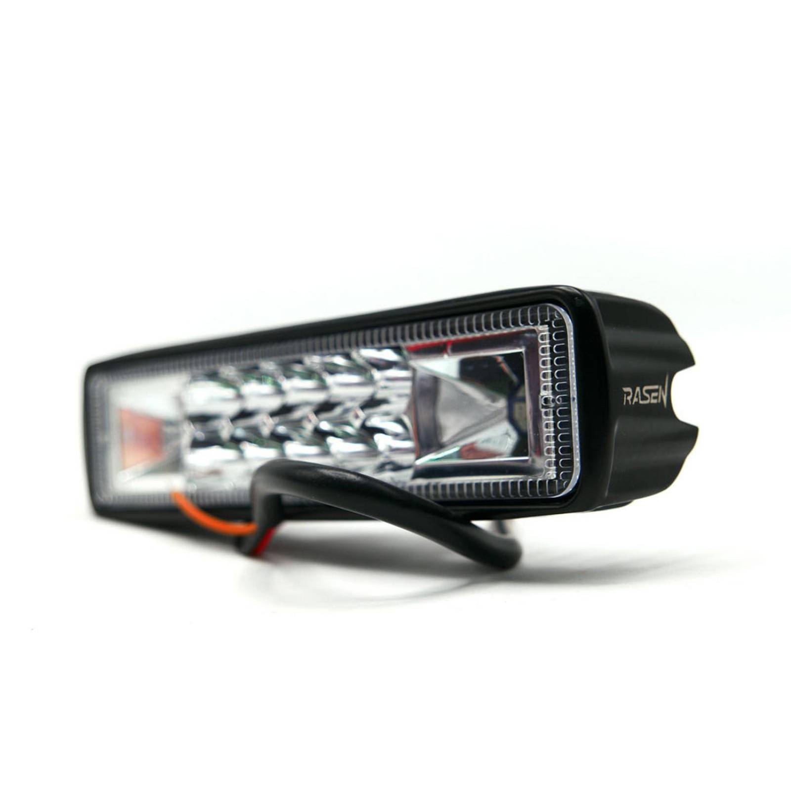 Barra Para Moto Rasen 10 Led Blanca 2 Celdas Con Estrobo            