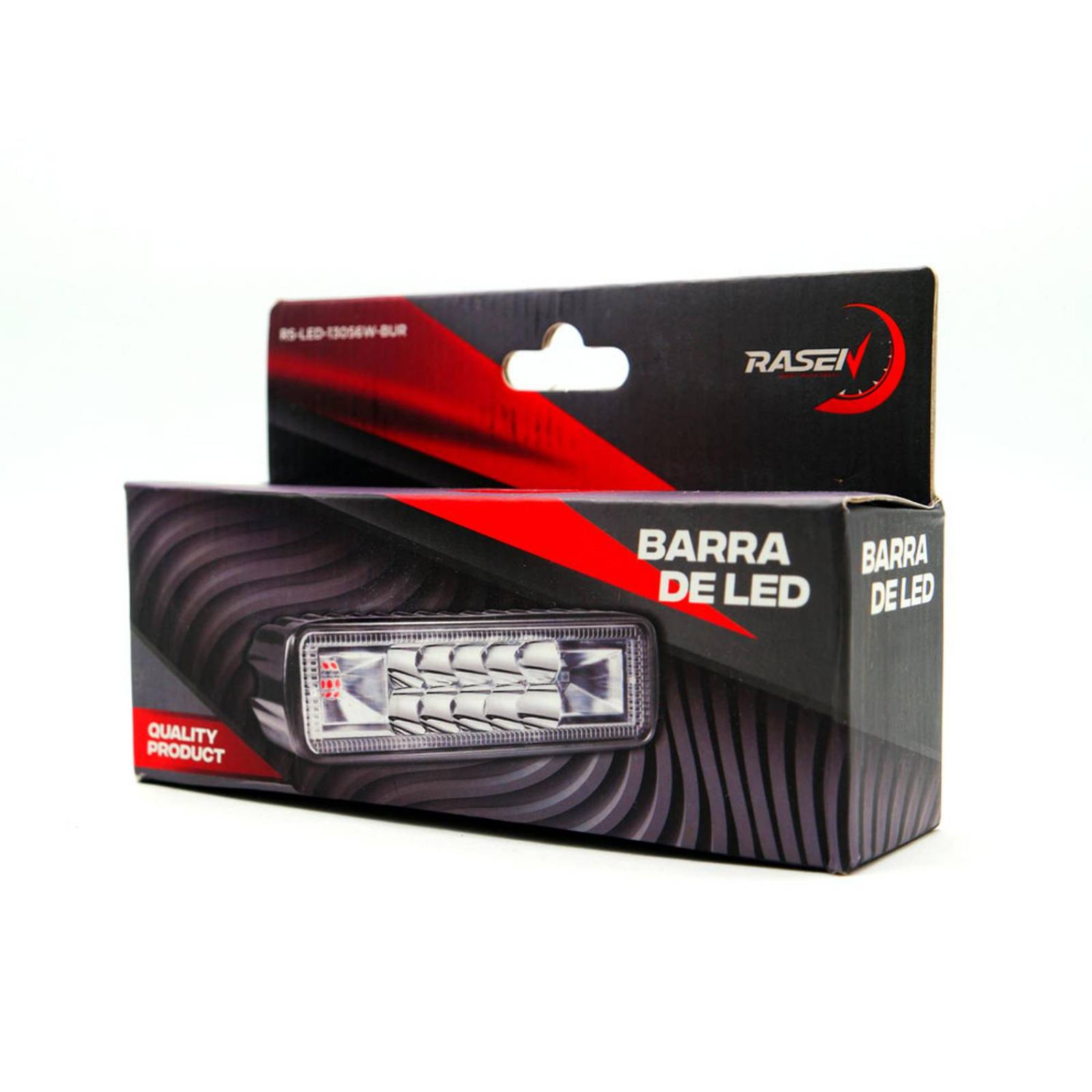 Barra Para Moto Rasen 10 Led Blanca 2 Celdas Con Estrobo            