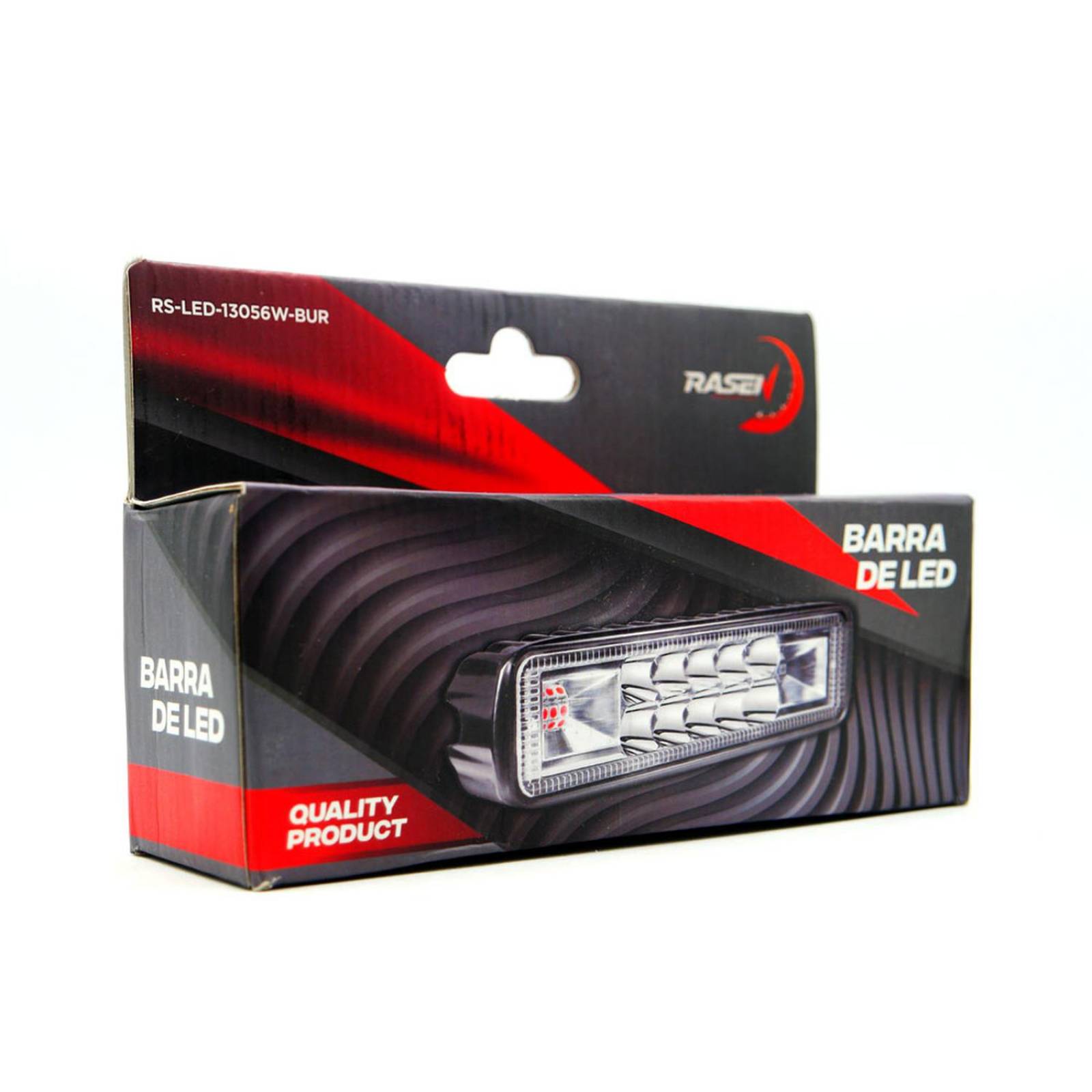 Barra Para Moto Rasen 10 Led Blanca 2 Celdas Con Estrobo            