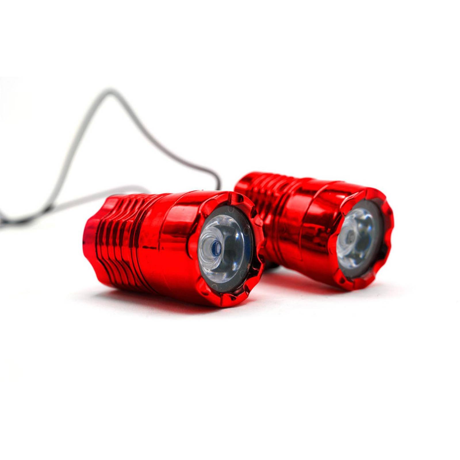 Faro Para Moto Rasen Led Auxiliar Luz Trasero O Delantero Fija 1 Led          Rojo