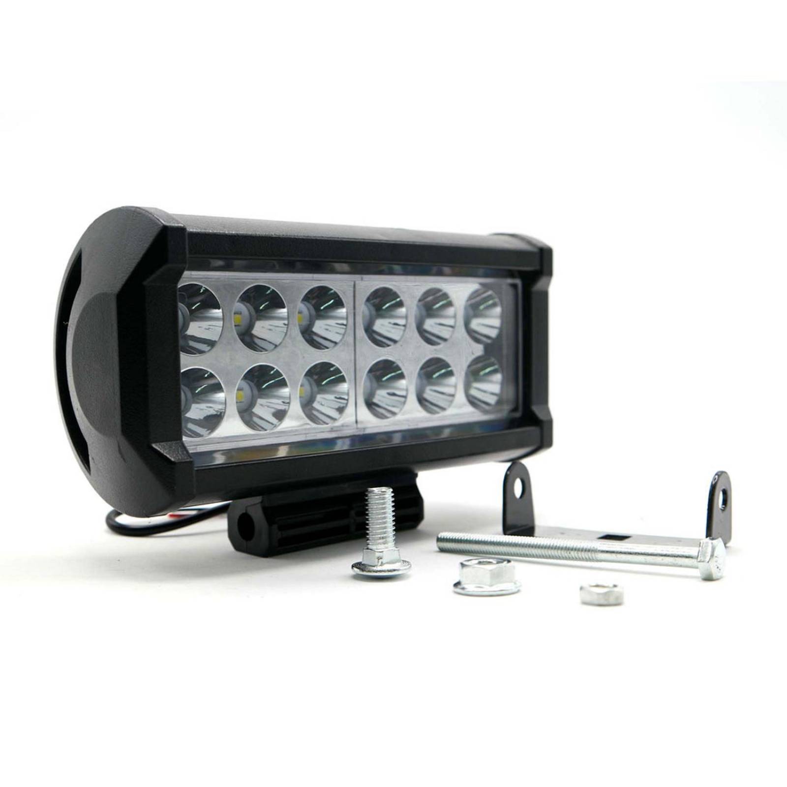 Barra Para Moto Rasen Rectangular 12 Led Luz Fija              