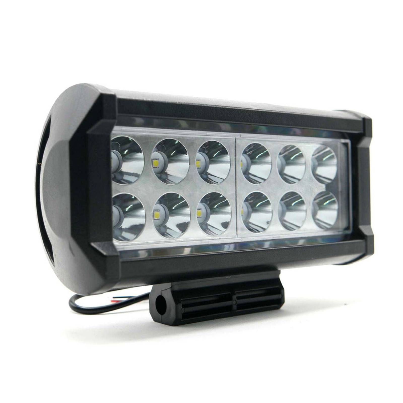 Barra Para Moto Rasen Rectangular 12 Led Luz Fija              