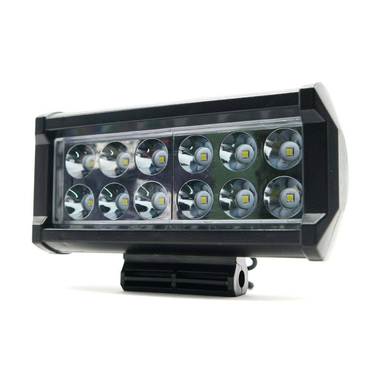Barra Para Moto Rasen Rectangular 12 Led Luz Fija              