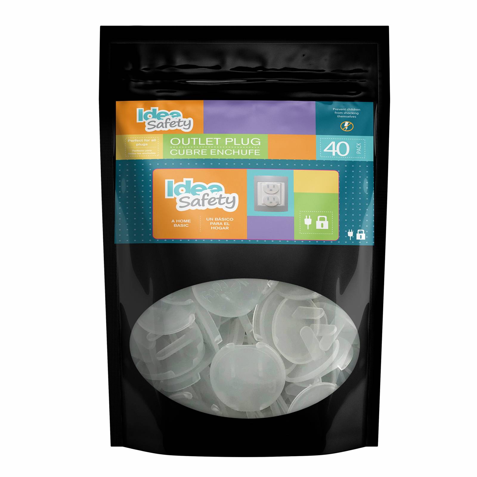 40 Piezas Cubre enchufes Protector Idea Safety Tapones Seguridad