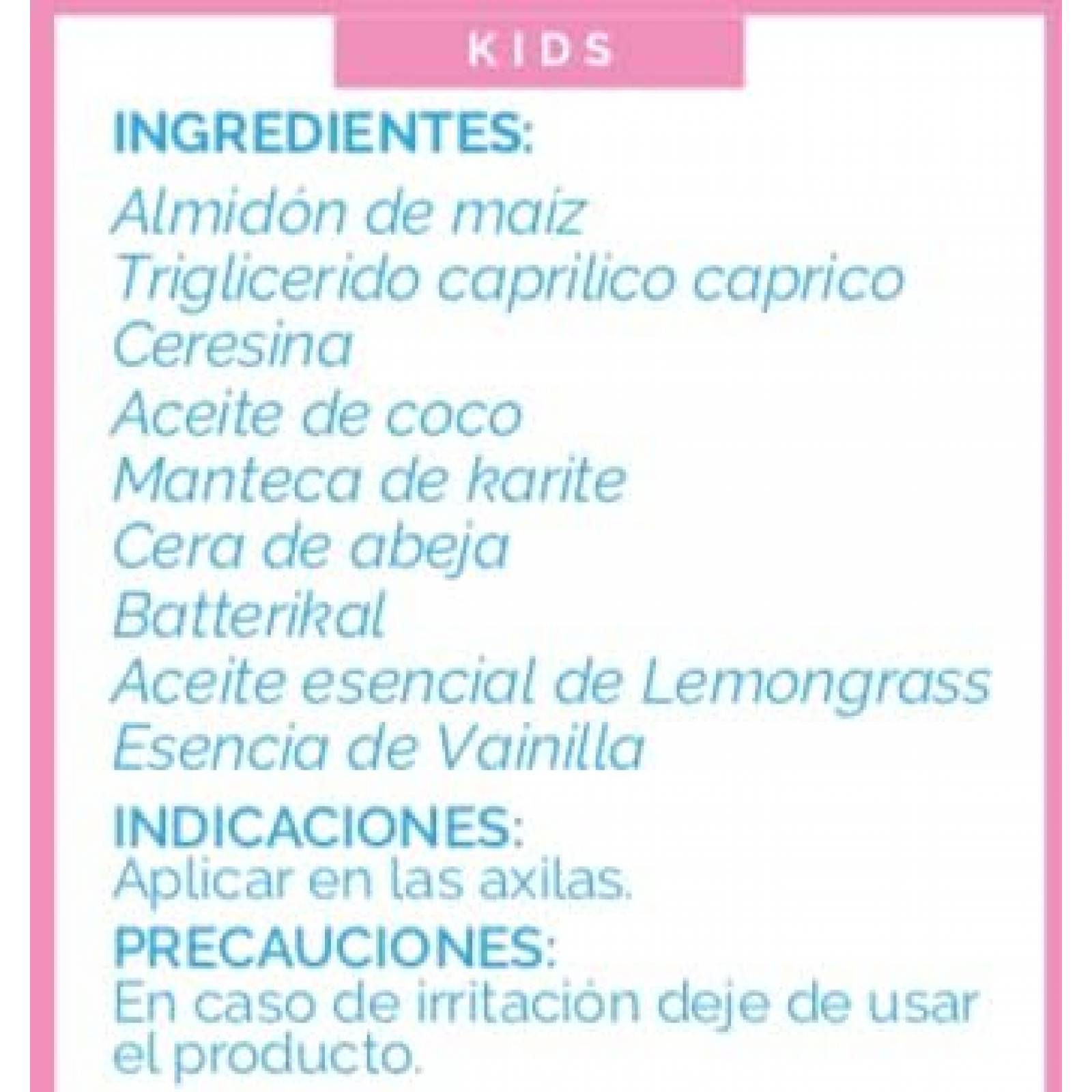 Desodorante Natural para Niñas   100% Natural Sin aluminio