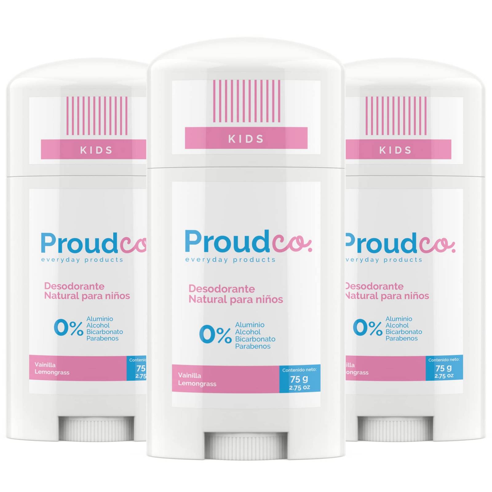 3 x Desodorante Natural para Niñas   100% Natural Sin aluminio