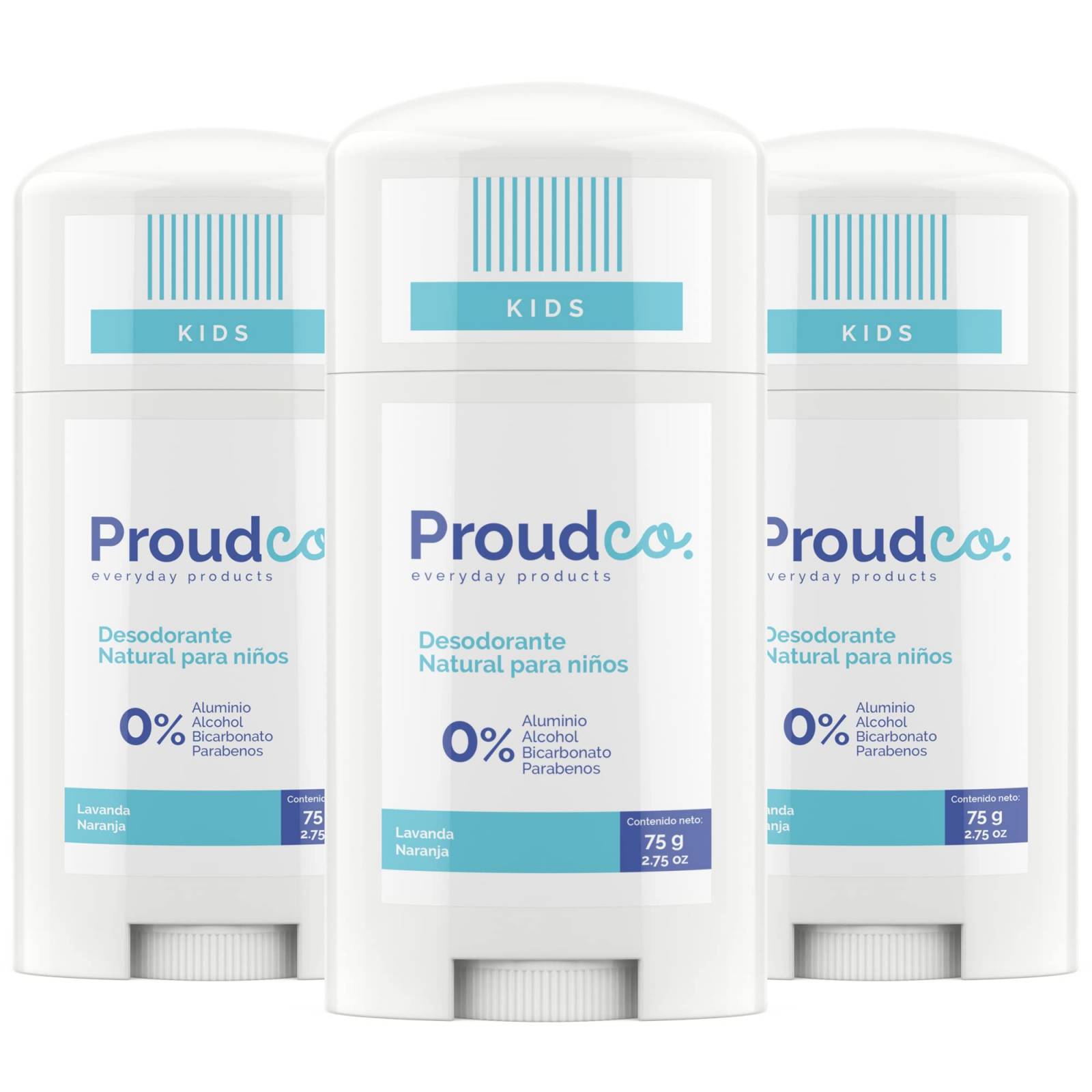 3 Desodorantes Natural para Niños 100% Natural Sin aluminio