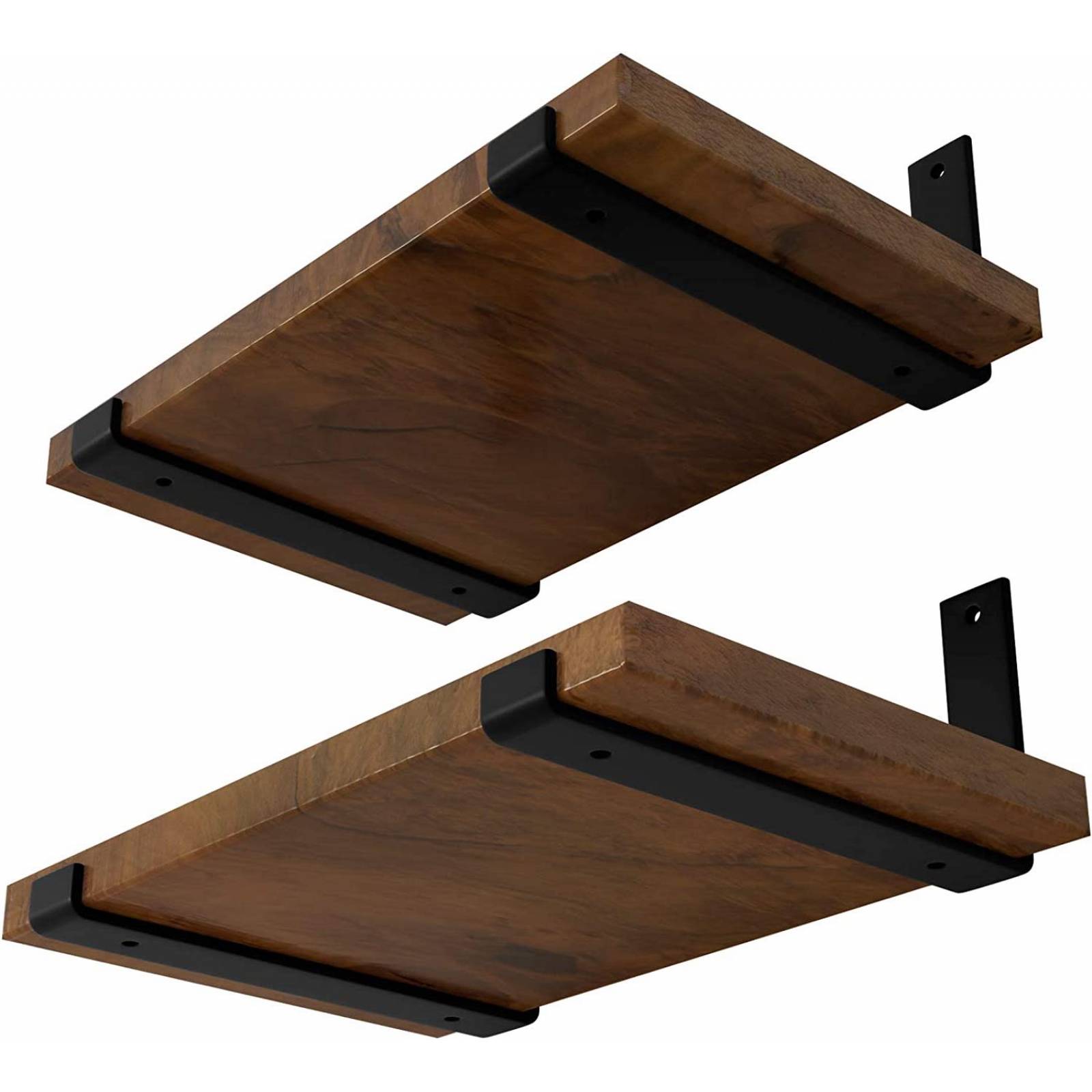 Soportes Estantes Pared   Color negro flotantes Acero Metal Cocina Baños cuartos oficinas taller
