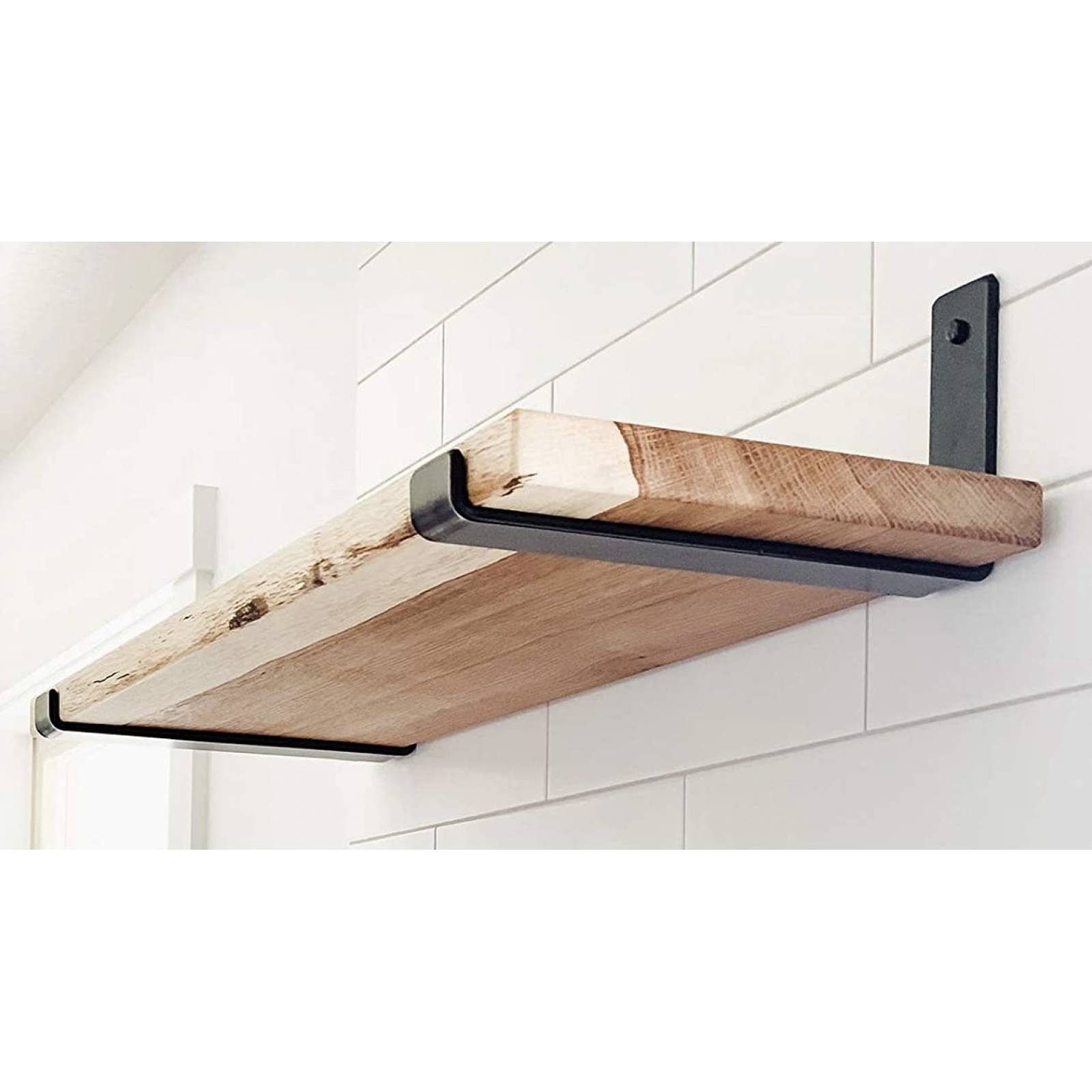 Soportes Estantes Pared   Color negro flotantes Acero Metal Cocina Baños cuartos oficinas taller