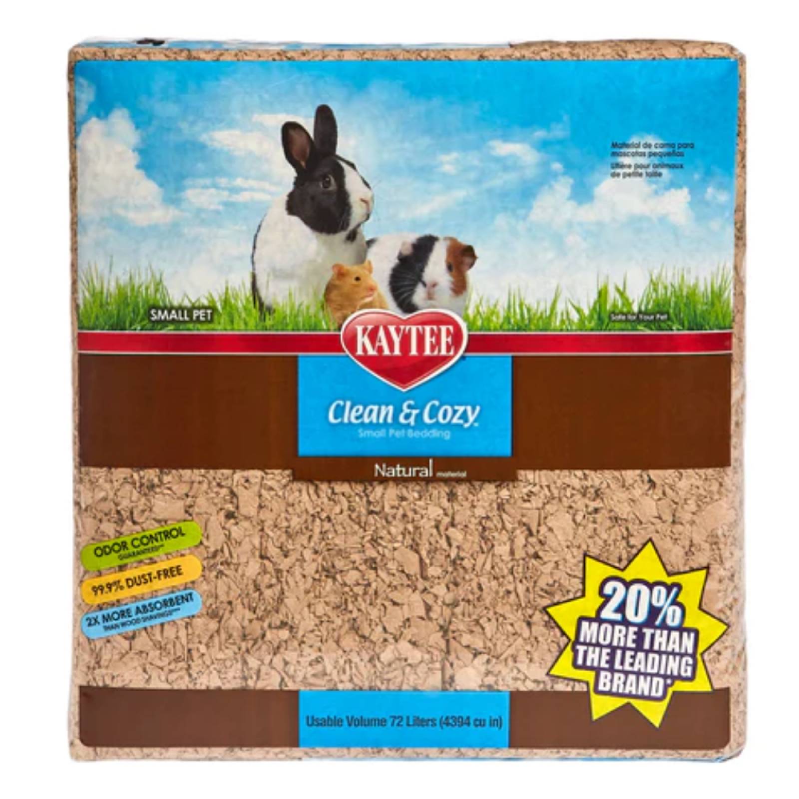 Sustrato para mascotas Natural Clean & Cozy 72L  (exp 4394pul3)