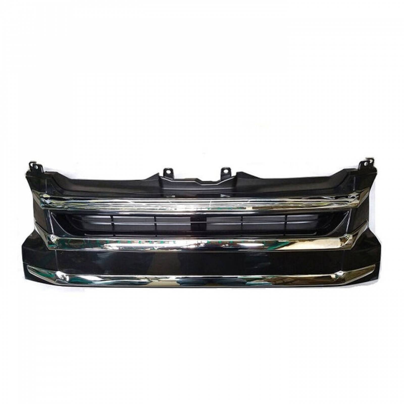 Parrilla Hiace 14-18 Ancha Negra Filo/cromo Tipo Japones Rpc