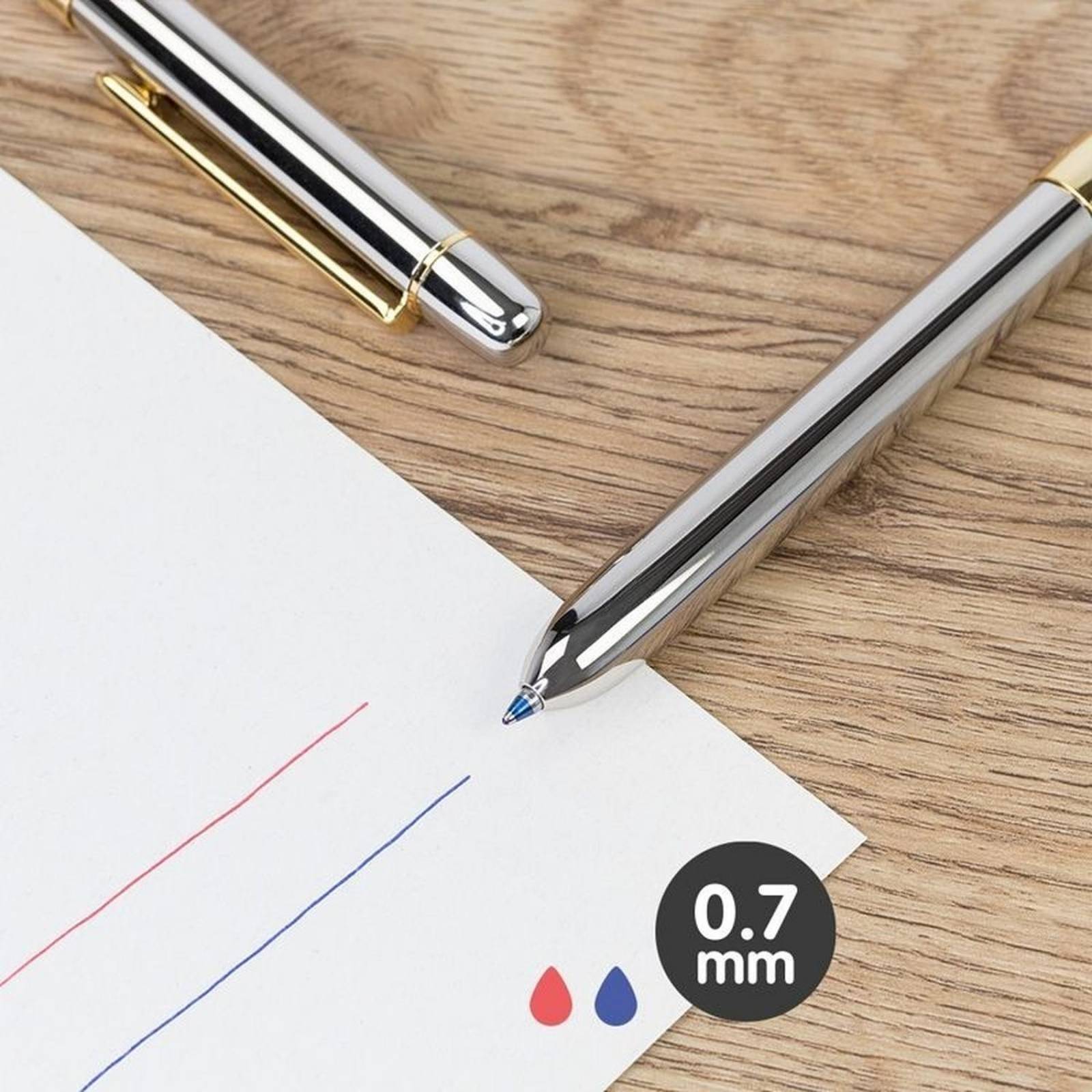 Boligrafo Elegante Milan Multifuncional 4 En 1 Caja Metalica 