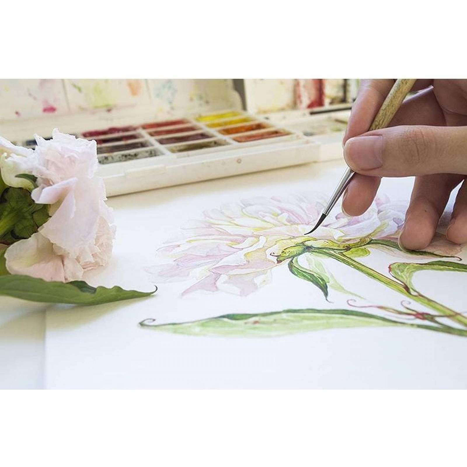 Block Blanco Acuareable A5 Clairefontaine Evital Con Espiral 