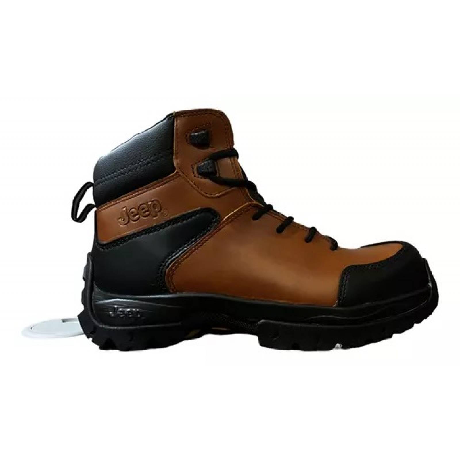 Bota Jeep Hombre Industrial Piel Con Casco De Acero 