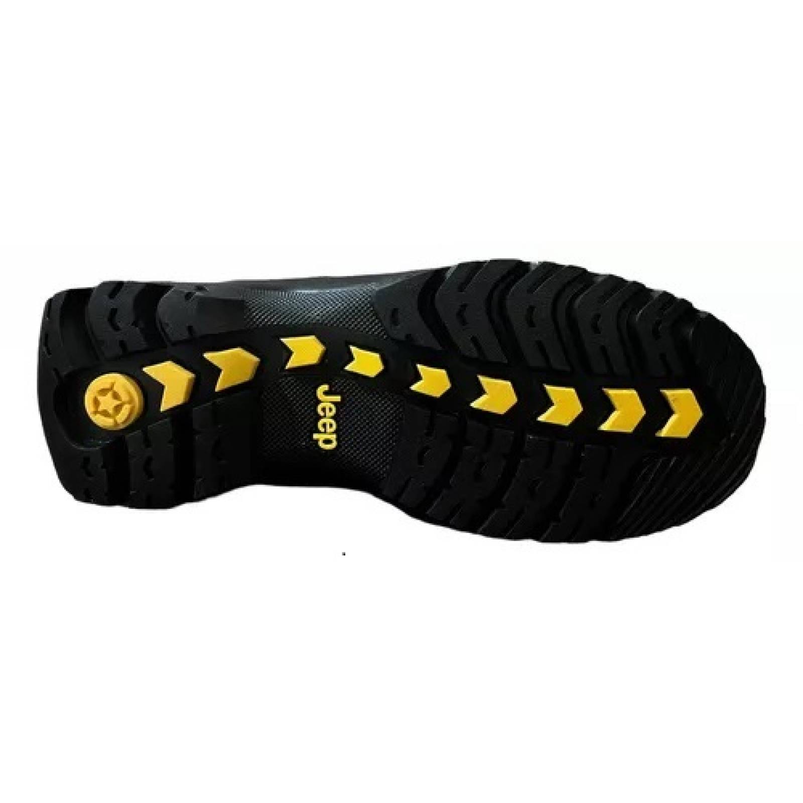 Bota Jeep Hombre Industrial Piel Con Casco De Acero 