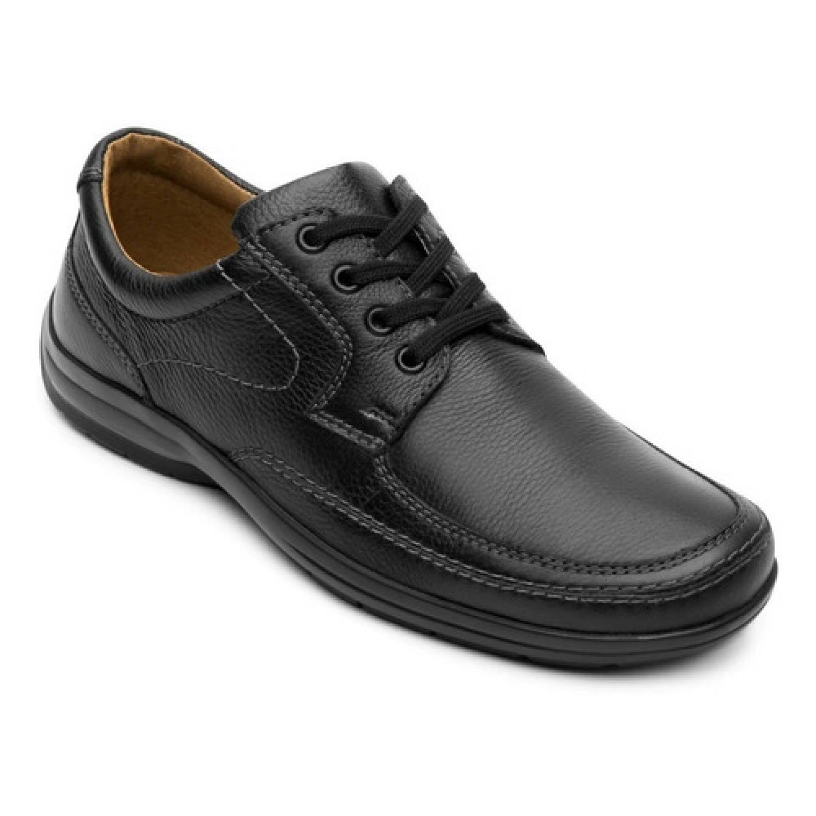 Zapato Flexi Hombre De Confort De Piel 71612neg