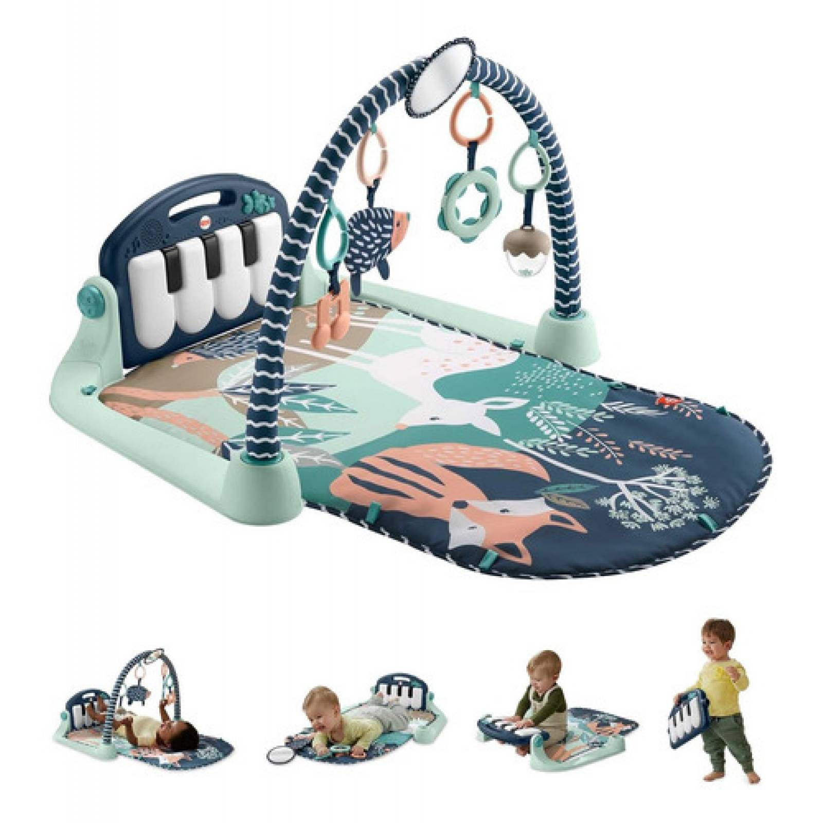 Gimnasio Fisher Price Para Bebe Piano Kick & Play Fvy58-9963