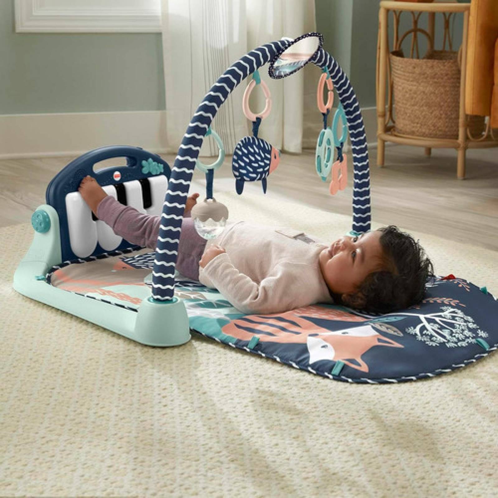 Gimnasio Fisher Price Para Bebe Piano Kick & Play Fvy58-9963