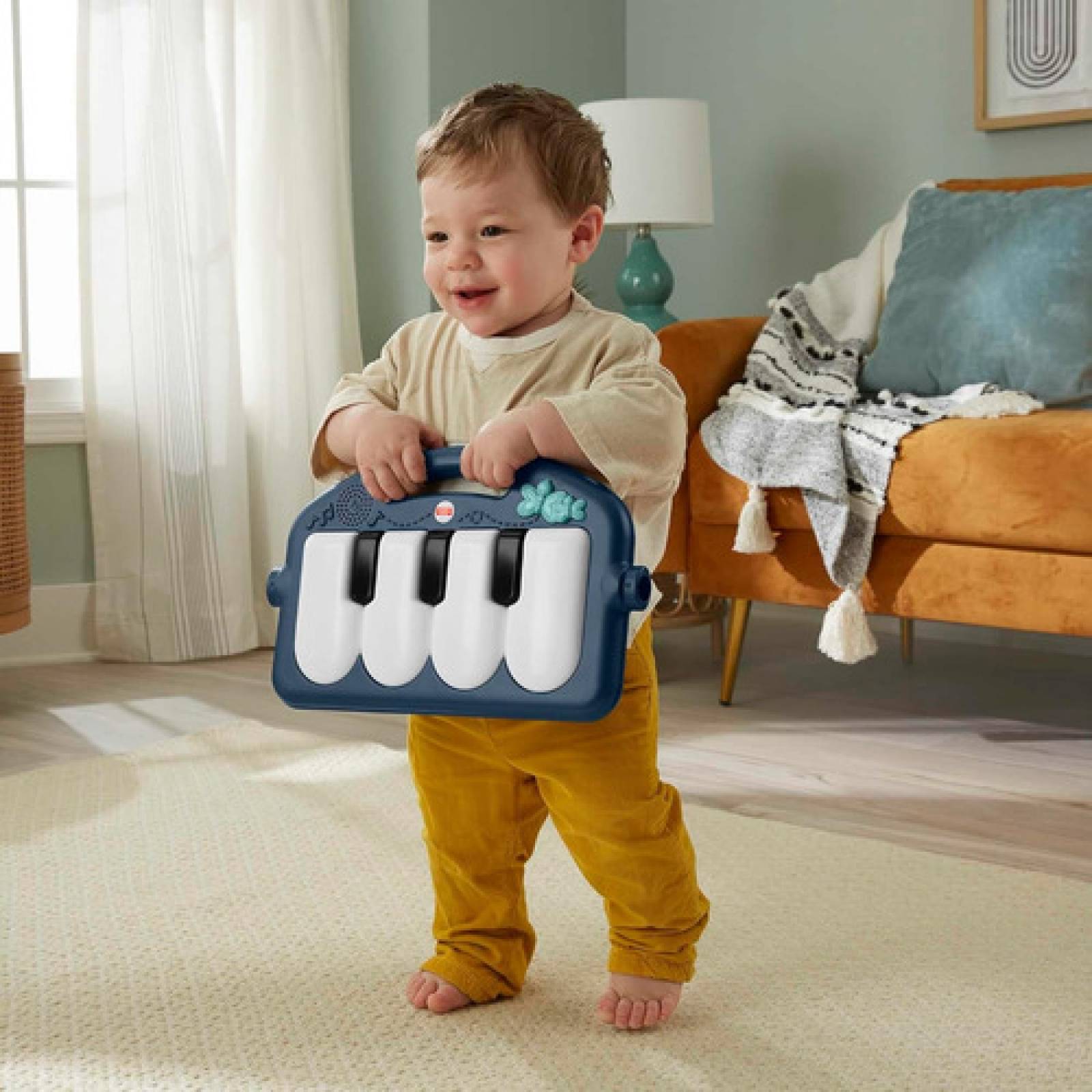 Gimnasio Fisher Price Para Bebe Piano Kick & Play Fvy58-9963