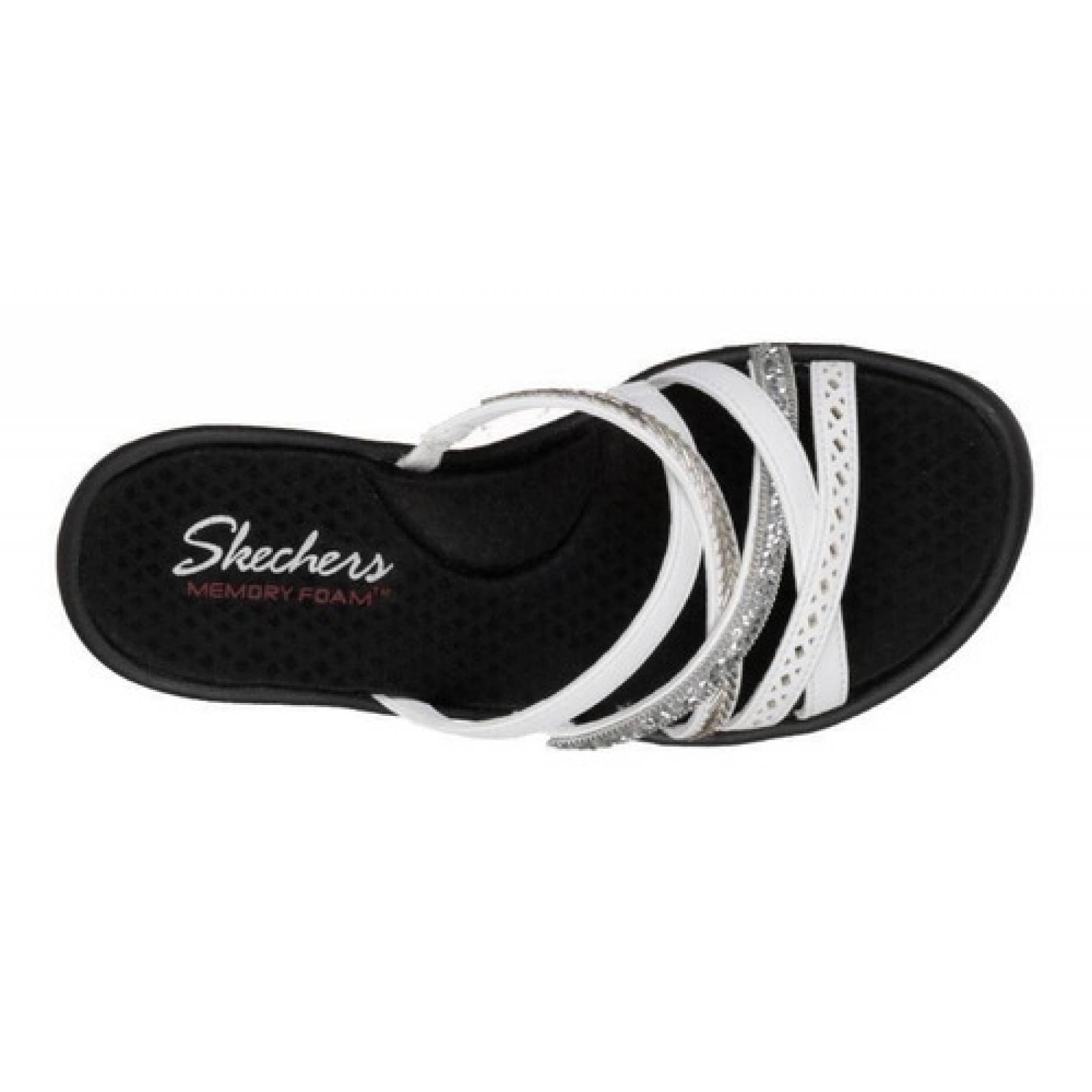 Sandalia Skechers Mujer Memory Foam 31777wht