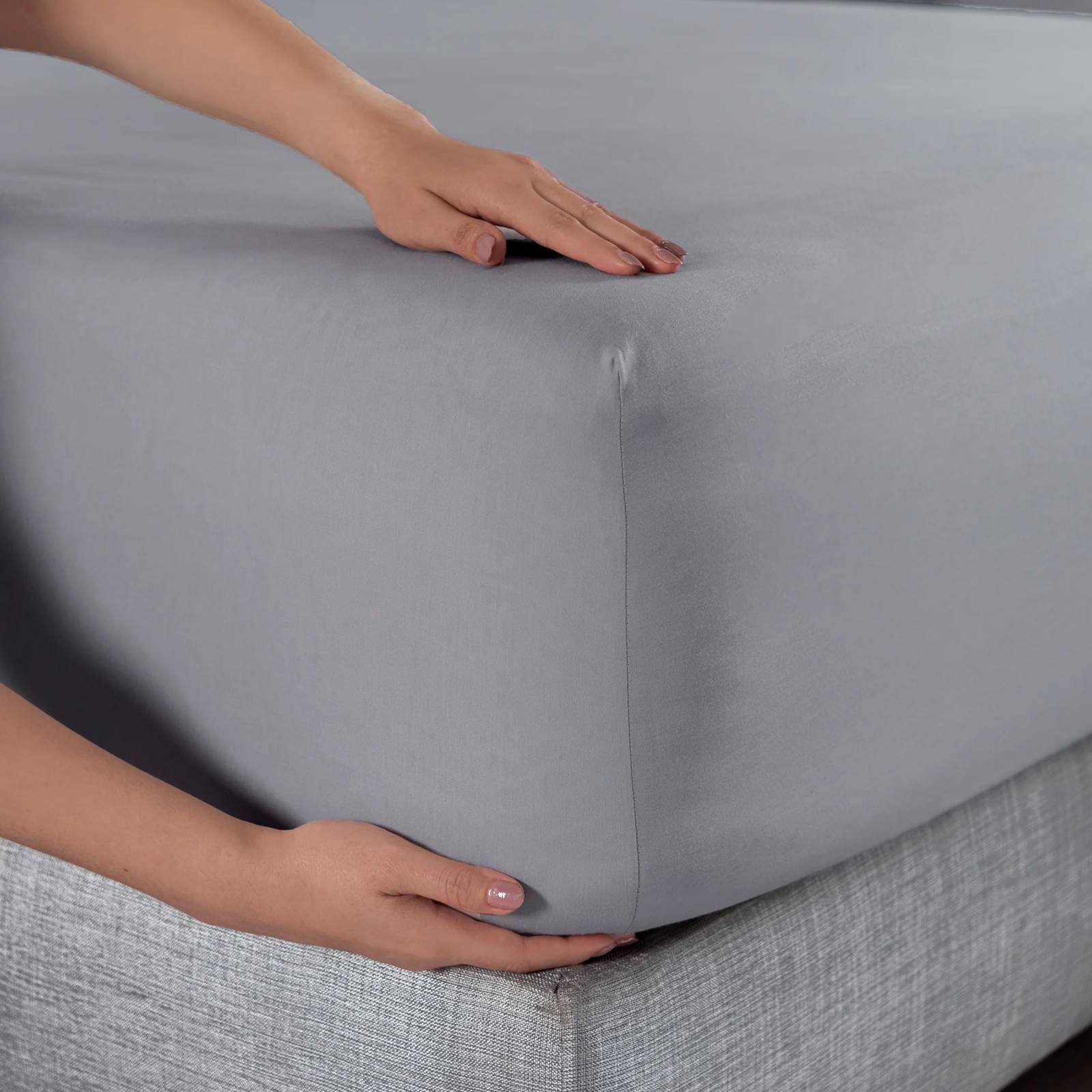 Sábanas Queen Size 100% Algodón , Color Gris