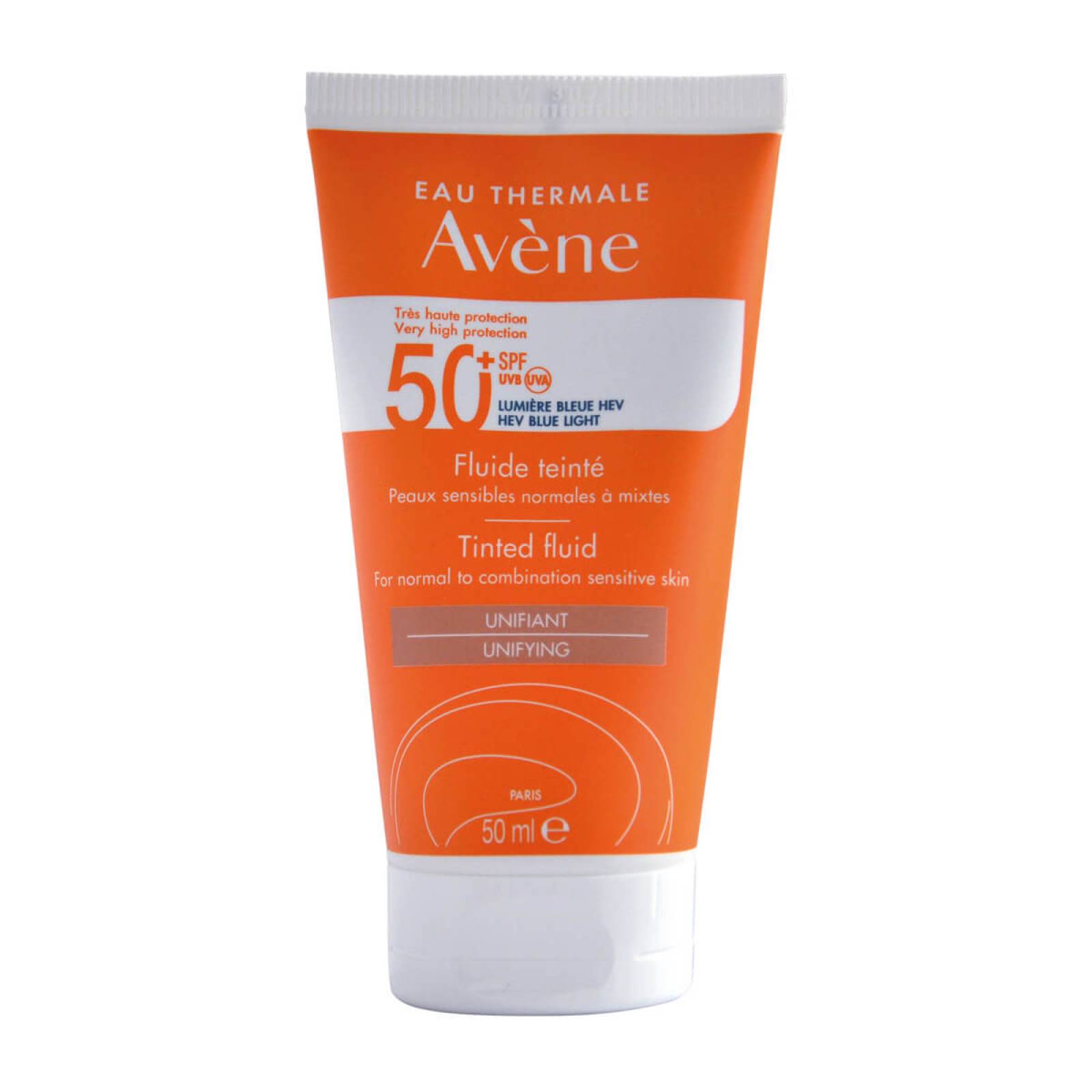 Avene Protector Solar Fluido con Color FPS  50+ 50 ml