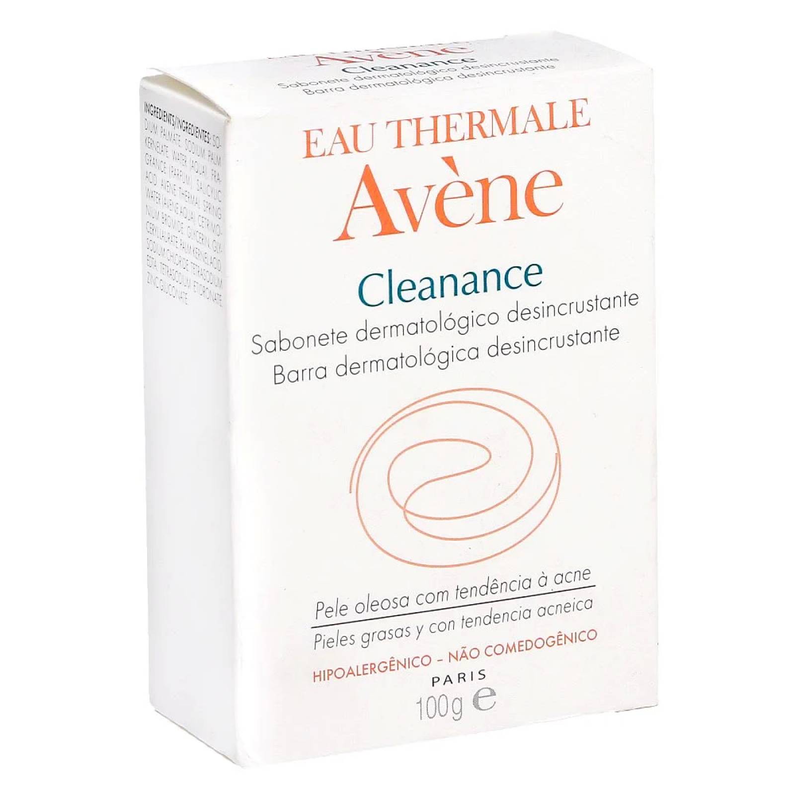 Avene Cleanance Barra Dermatológica Desincrustante 100 gr