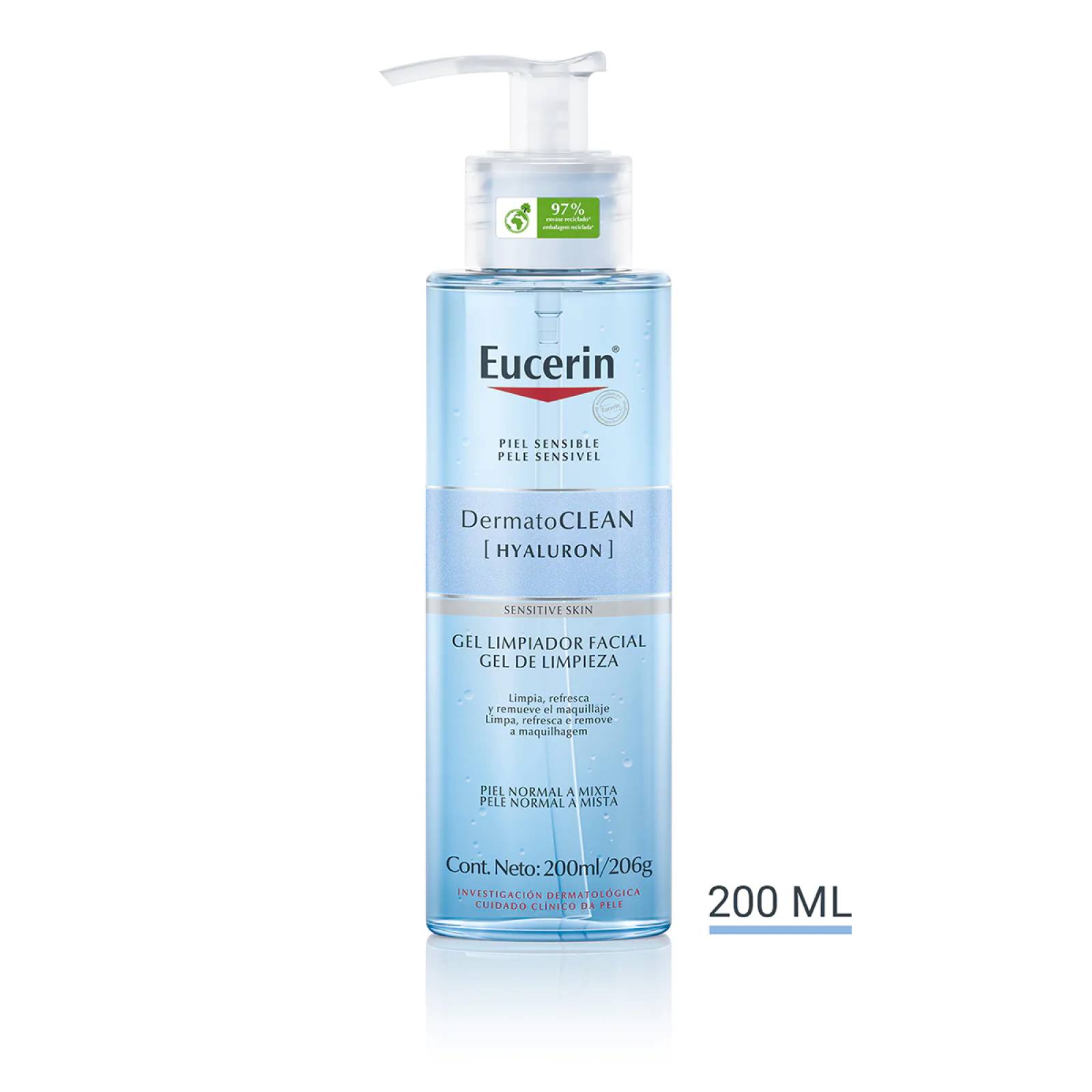 Eucerin Dermatoclean Gel Limpiador Facial 200 ml