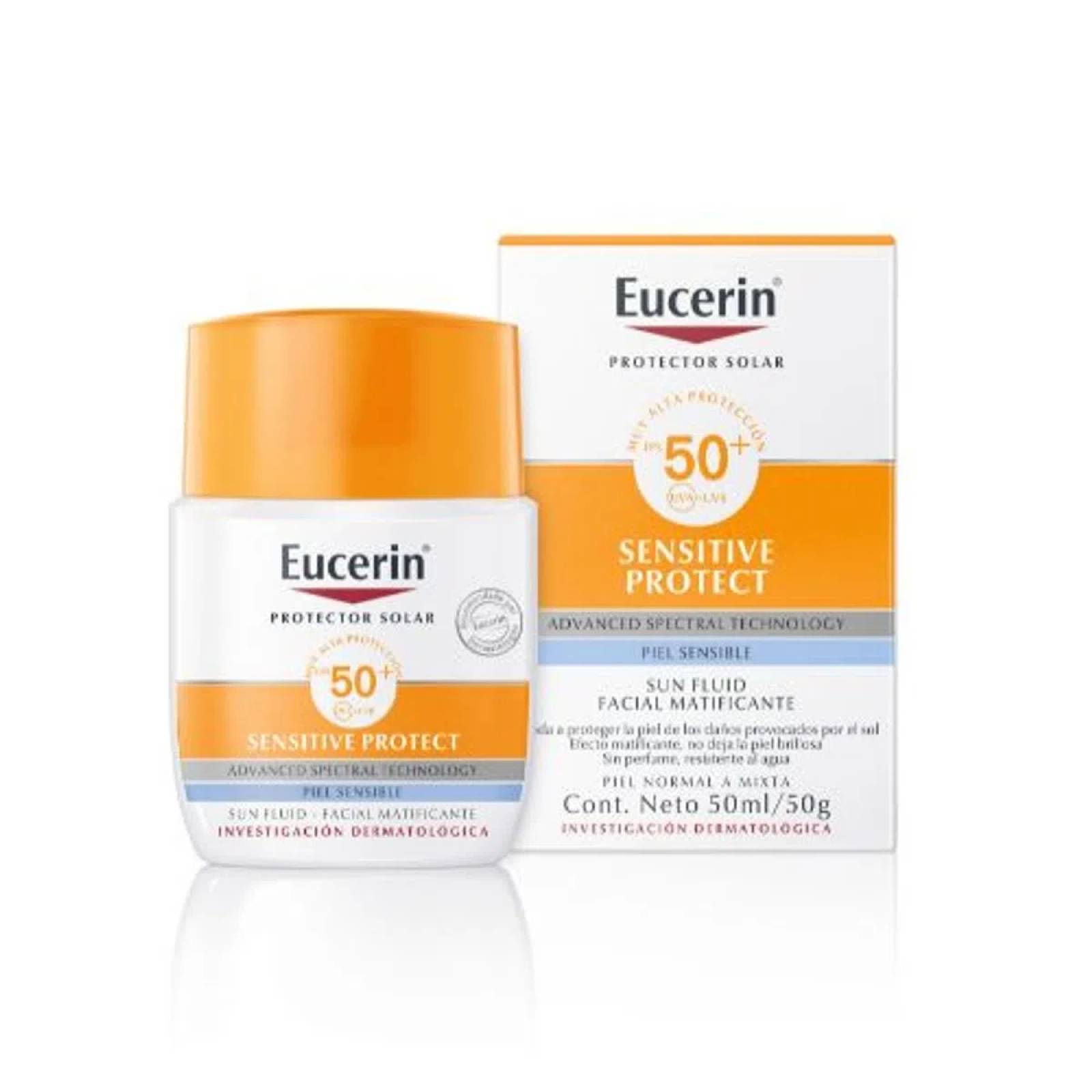 Eucerin Sun Fluido Facial Matificante Fps 50+ 50 ml