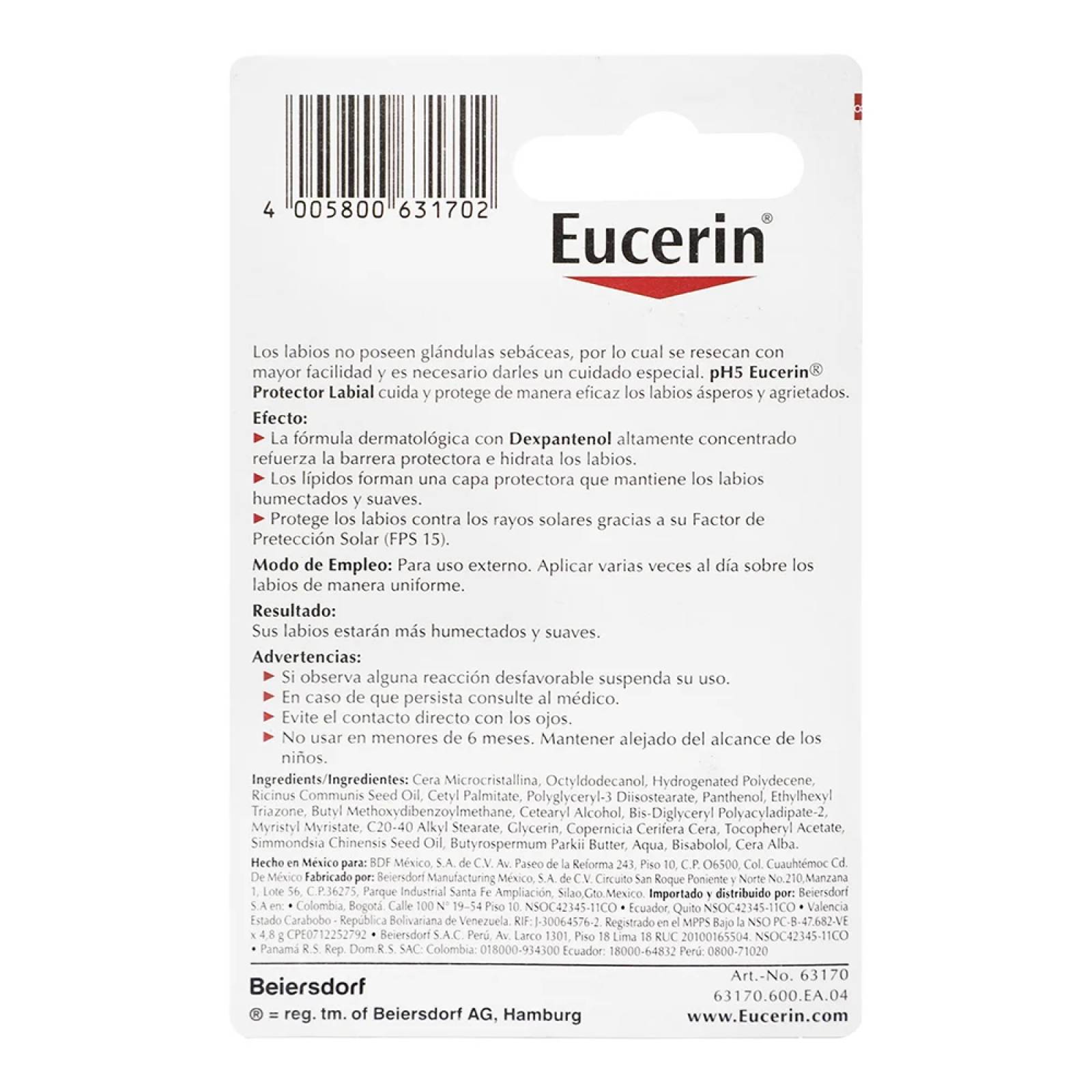 Eucerin Protector Labial Ph5 Lip Active 4.8 gr