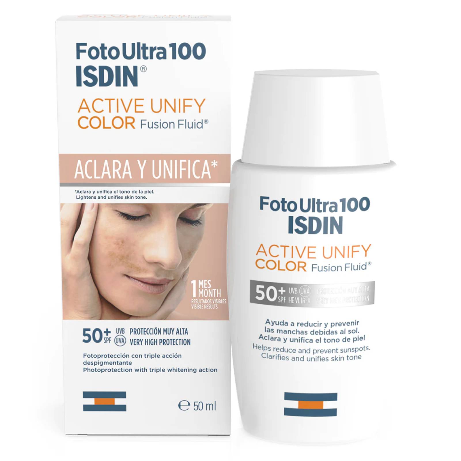 Isdin Fotoultra 100 Active Unify 50+ Con Color 50 ml
