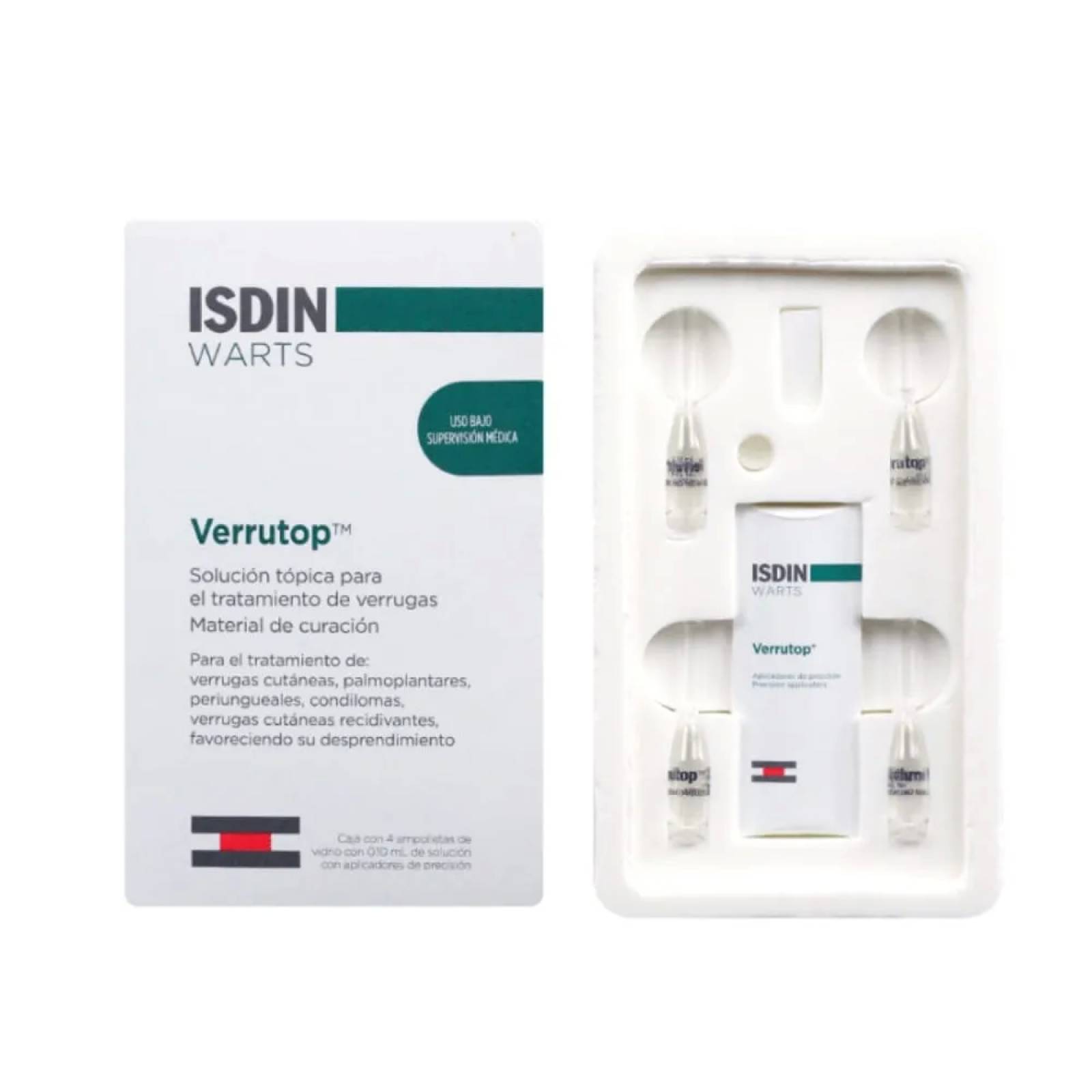 Isdin Verrutop Tratamiento Tópico Con 4 Ampolletas