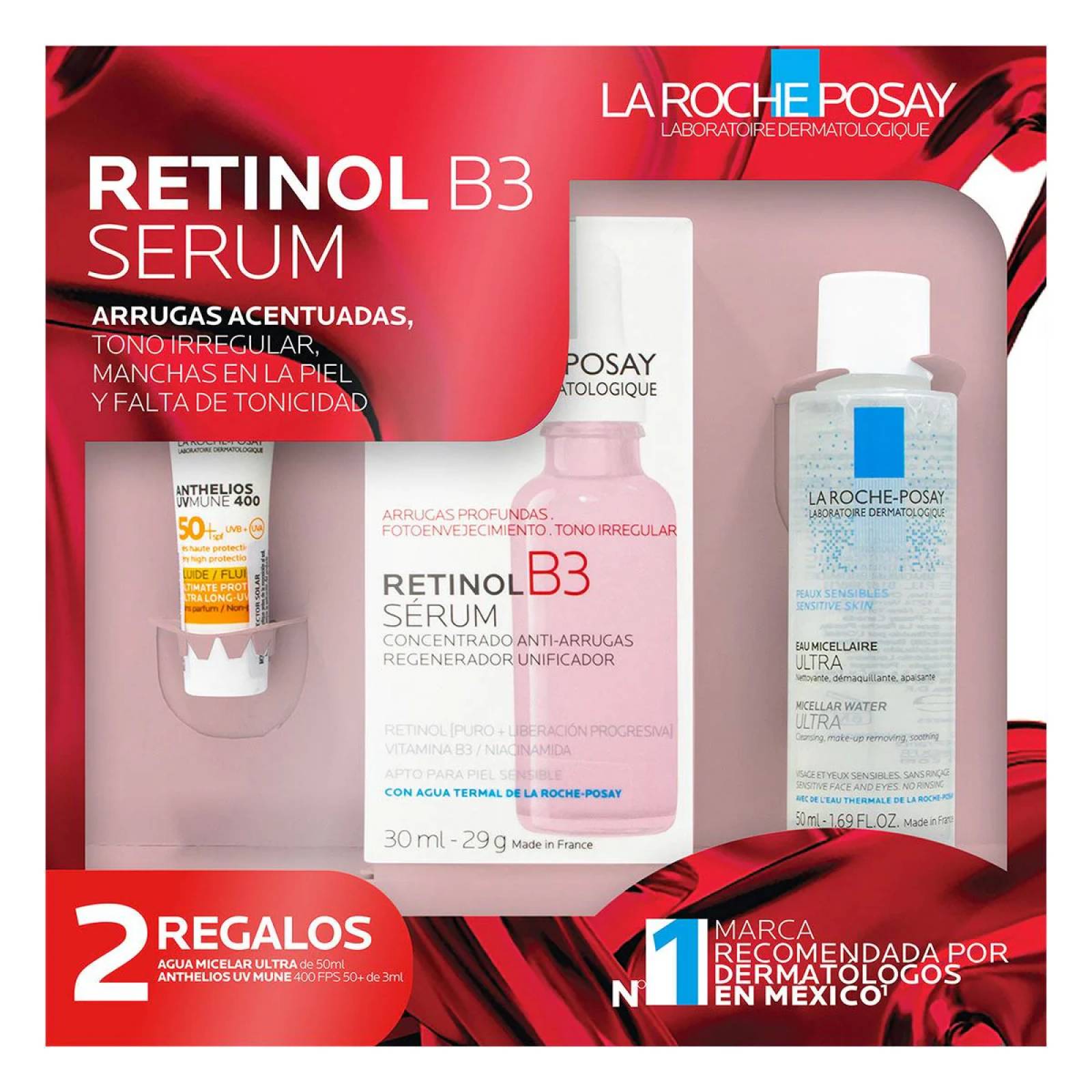 La Roche Posay Kit Retinol B3 Serum, Concentrado Para Arrugas Profundas
