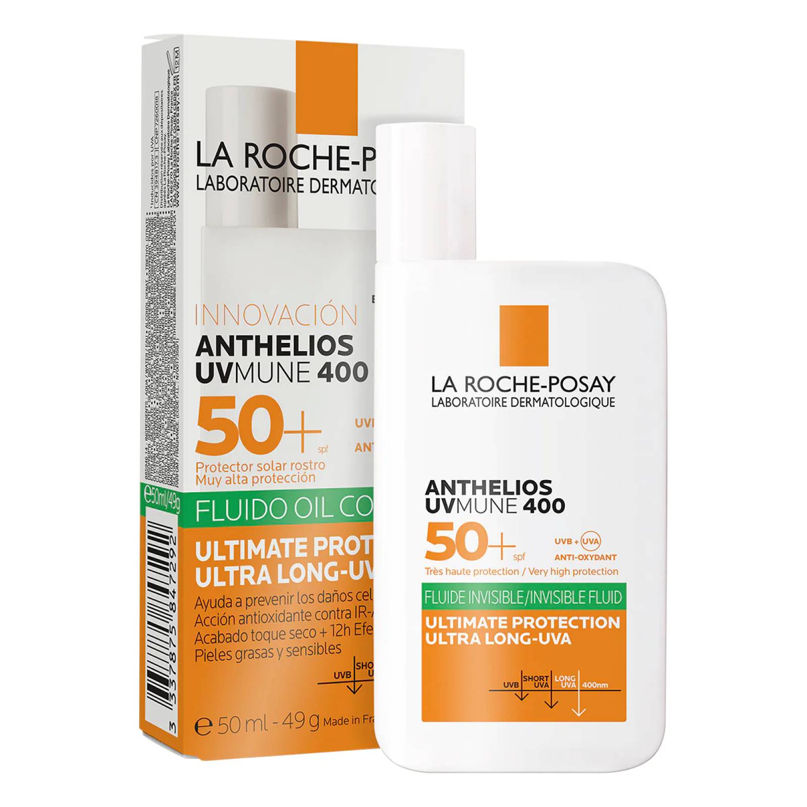 La Roche Posay Anthelios Uv Mune 400 Oil Control Fluido Fps 50+ 50 ml