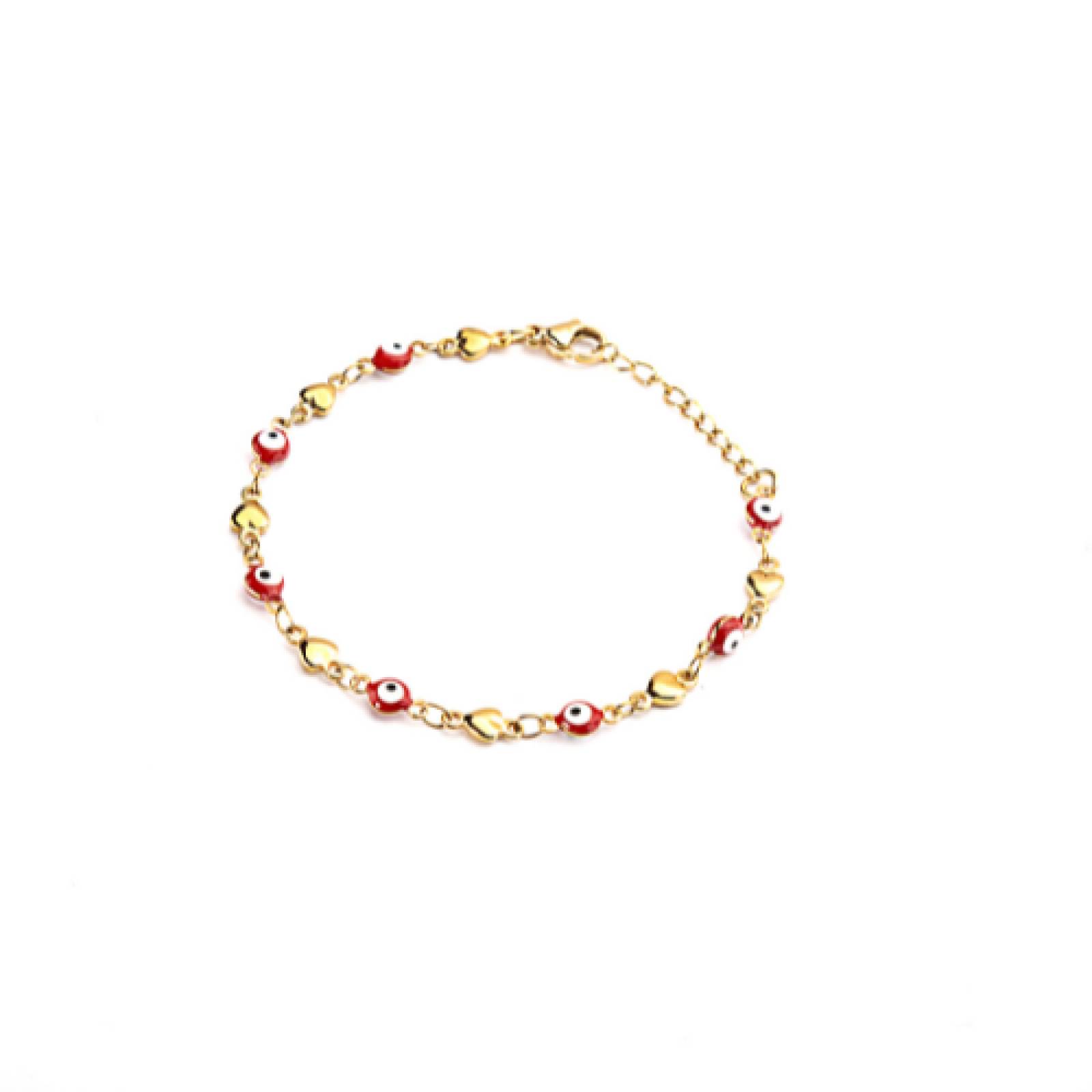 PULSERA OJO TURCO ROJO