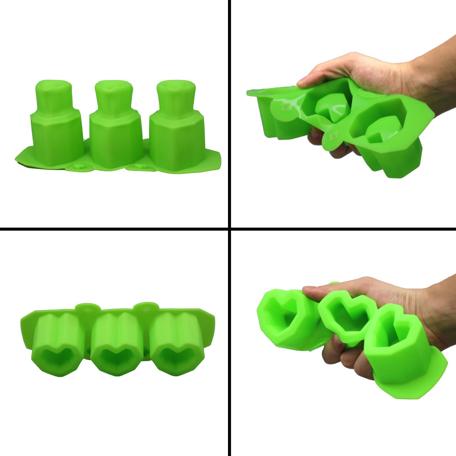Molde multiusos para maceta ecomlab molde de silicona de grado alimenticio (Hexagonal)