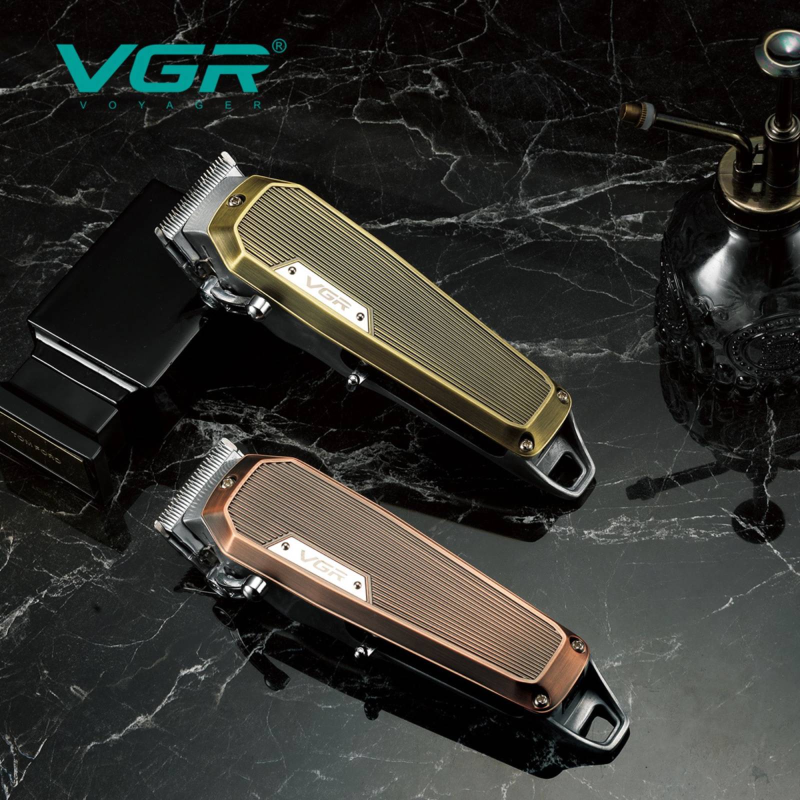 Vgr V-667 Clipper Recortadora De Cabello Profesional Recargable Máquina Inalámbrica Con Batería De Larga Duración Ideal Para Barbero, Barbería Y Hogar, Cuchillas De Acero Inoxidable