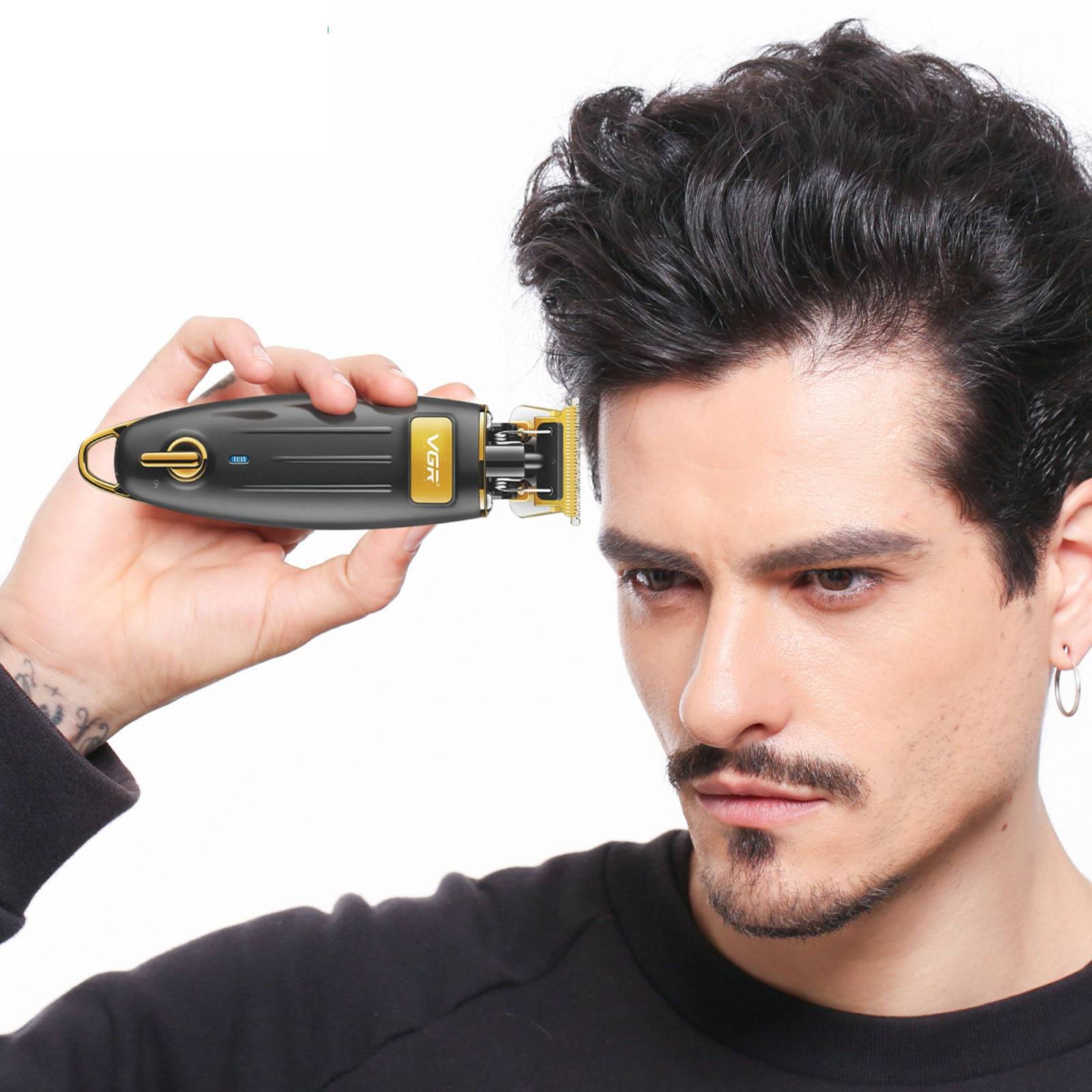 Vgr V-192 Trimmer Perfiladora Terminadora Detailer De Cabello Profesional Recargable Máquina Inalámbrica Con Batería De Larga Duración Ideal Para Barbero, Barbería, Hogar, Cuchillas De Acero Inoxidable