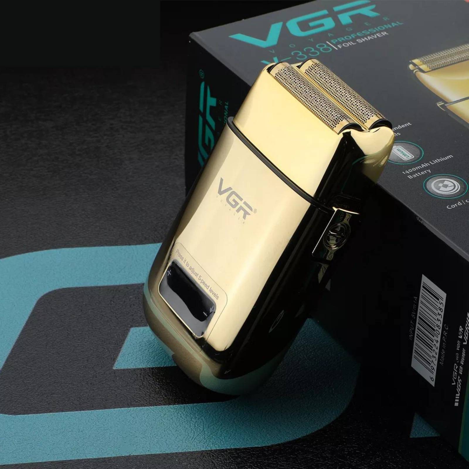 Vgr V-338 Shaver Afeitadora De Cabello, Barba, Bigote y Cuerpo Máquina Profesional Recargable e Inalámbrica Con Batería De Larga Duración Ideal Para Barbero, Barbería, Uso Personal, Uso En Seco