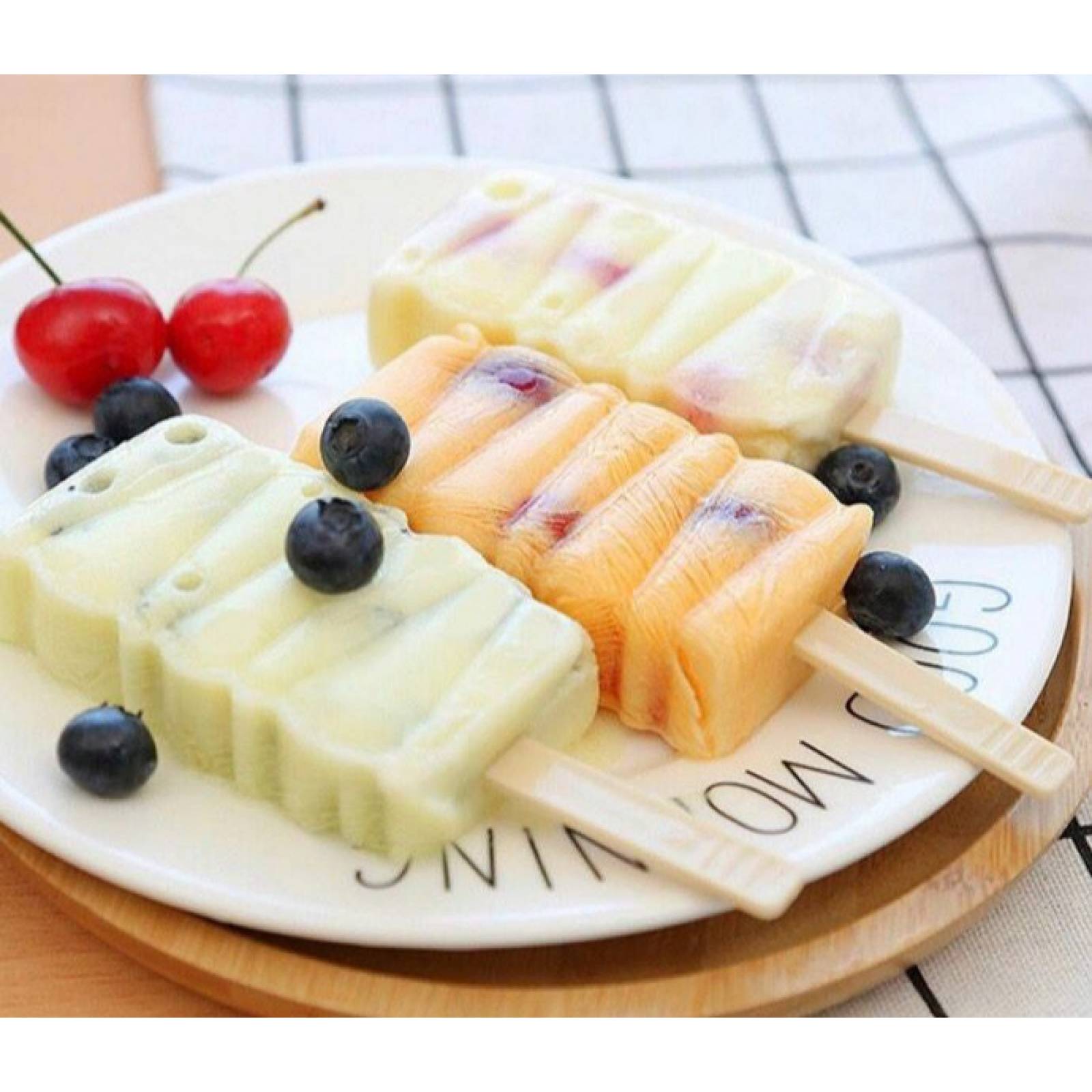 ecomlab Moldes Para Paleta De Silicona Reutilizable ZigZag.