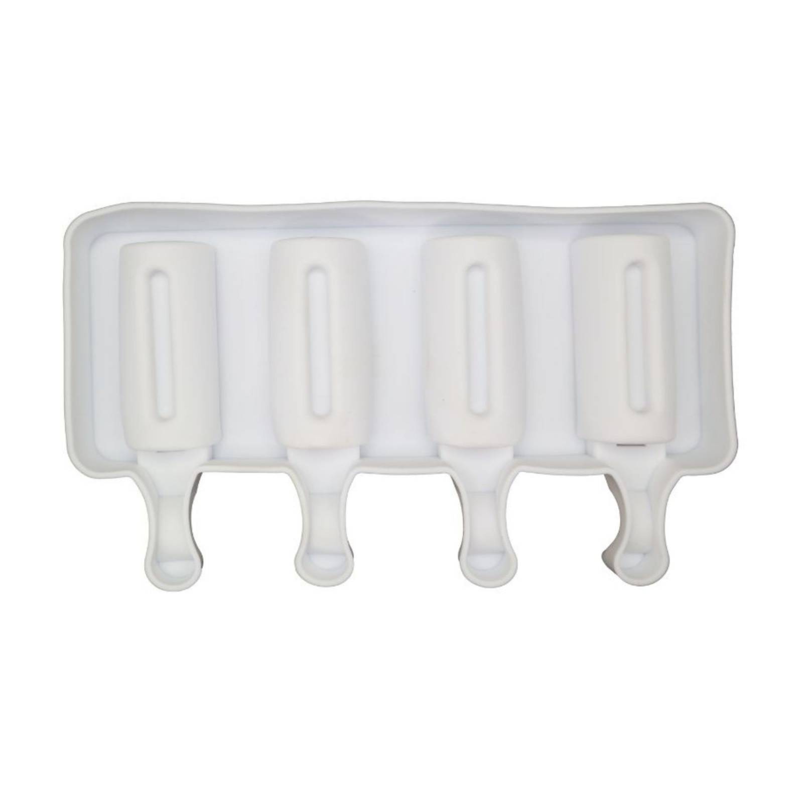 Moldes para paletas de hielo reutilizables ecomlab silicona de grado alimenticio, antiadherentes y flexibles de fácil desmolde, utensilio de repostería - pastelería con 4 cavidades para helado Cavidad.