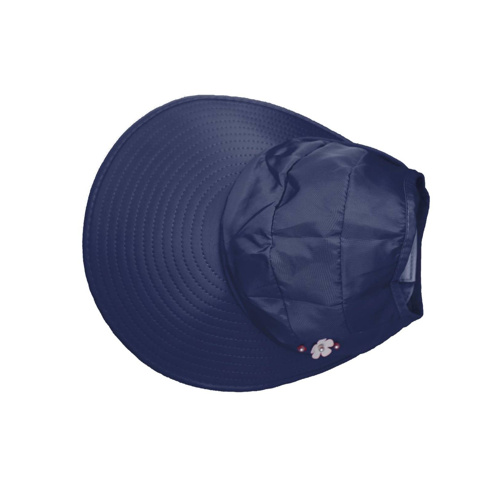 Sombrero Para Sol Dama Playa Primavera Verano Protección Uv (Azul)