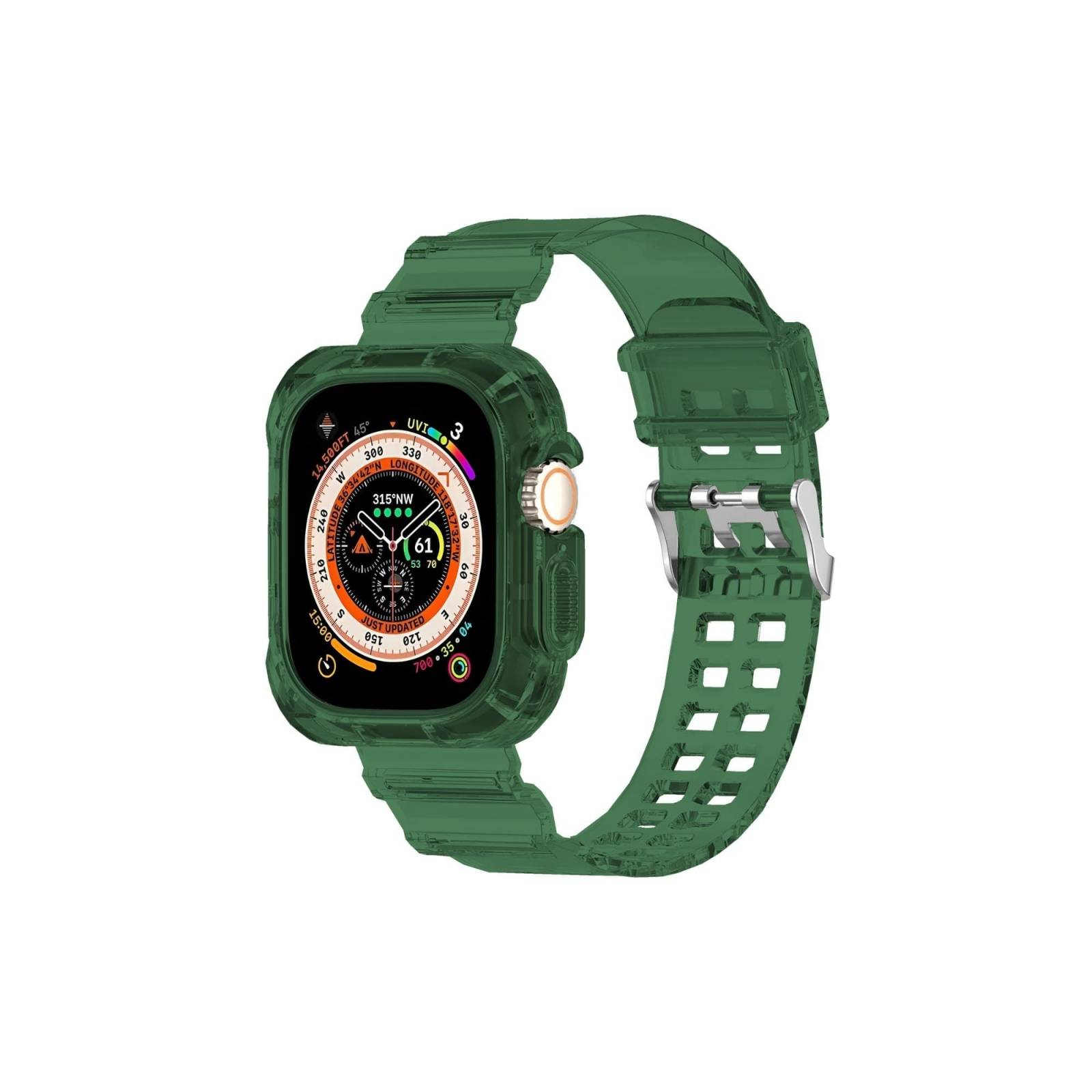 Correa reloj - Silicona - extra fuerte - verde