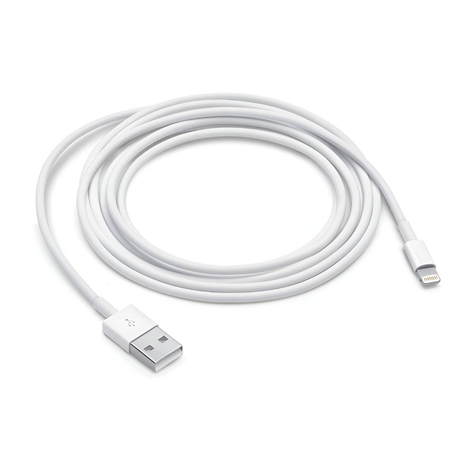 Cable De Carga Compatible Con Iphone Tipo Usb-Lightning 1 Metro De Largo, Flexible De Gran Resistencia Y Durabilidad Carga Y Transferencia De Datos.