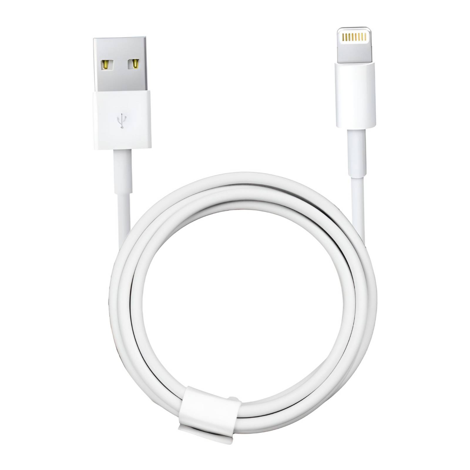 Cable De Carga Compatible Con Iphone Tipo Usb-Lightning 1 Metro De Largo, Flexible De Gran Resistencia Y Durabilidad Carga Y Transferencia De Datos.