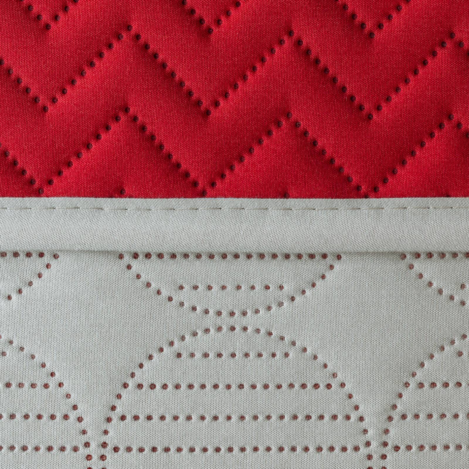 Edredón Ligero Individual Doble Vista con Funda Rojo - Gris REAL TEXTIL.